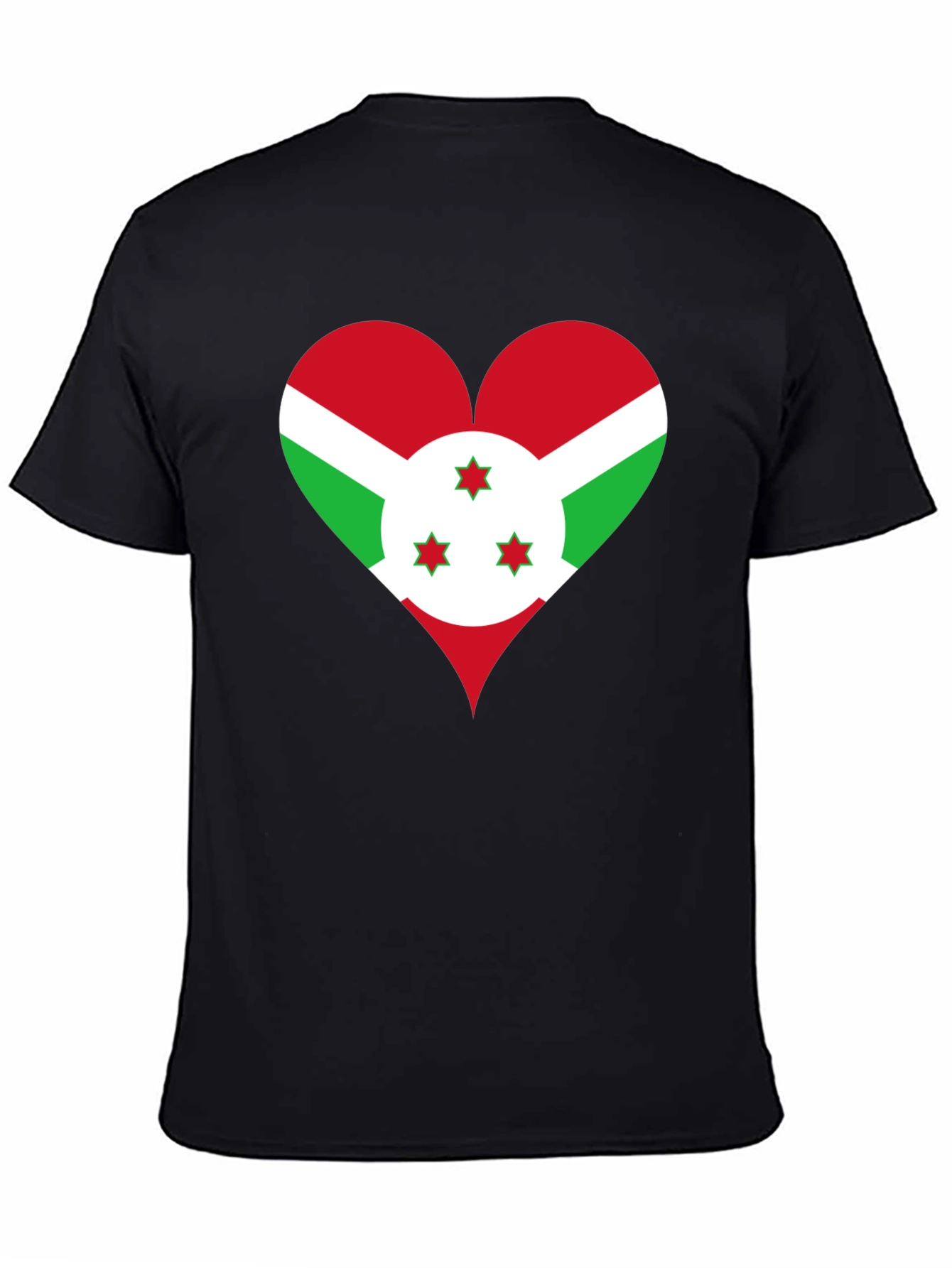 Burundi Flag Heart T-Shirt - Show Your Love!