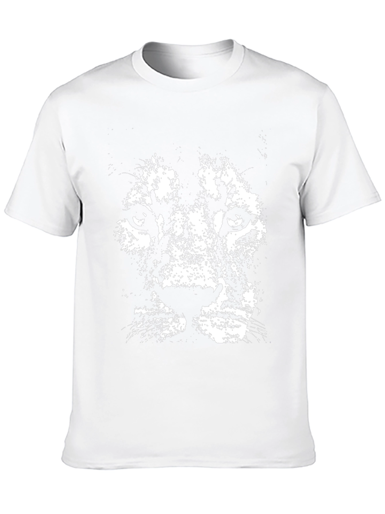 Lion Graphic Print Mens Black T-Shirt