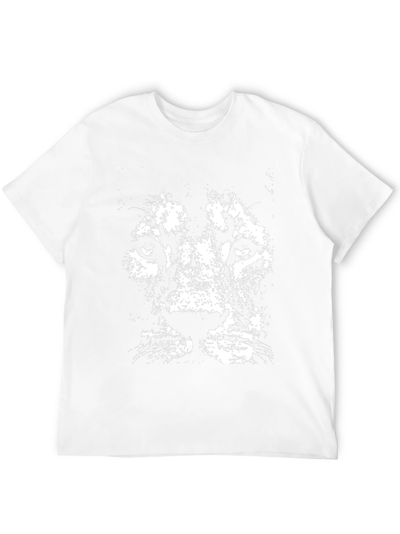Lion Graphic Print Mens Black T-Shirt