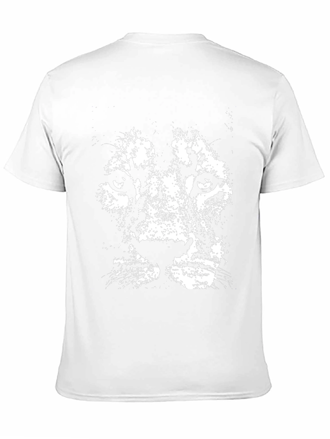Lion Graphic Print Mens Black T-Shirt