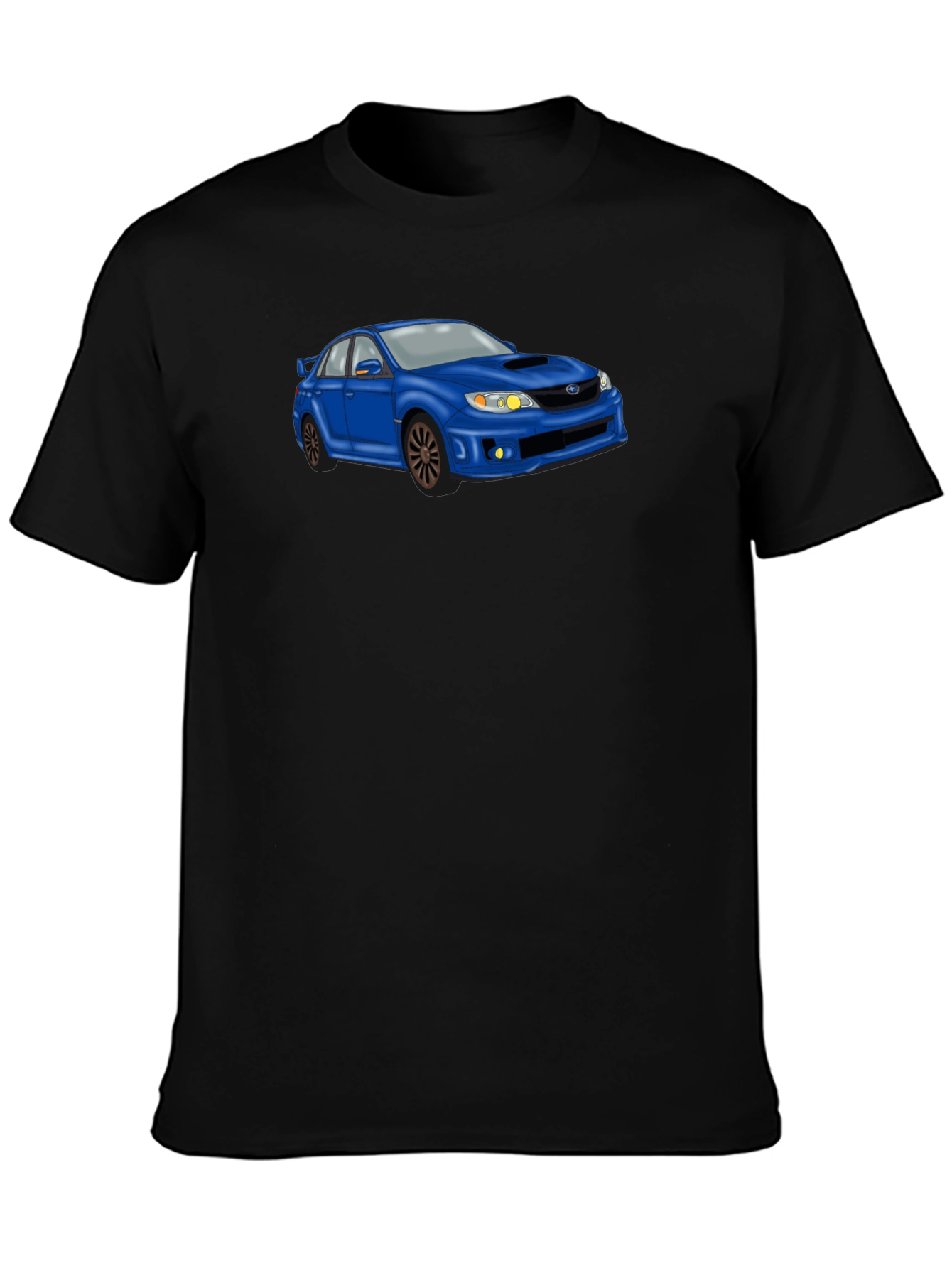 Blue Car Graphic T-Shirt