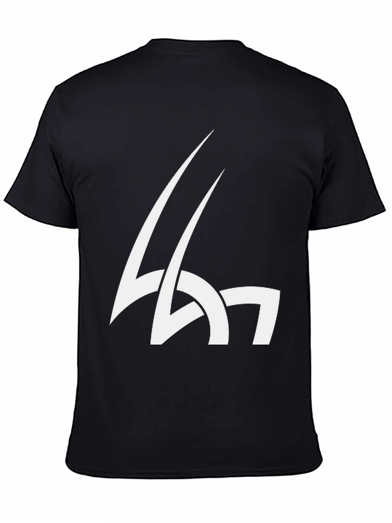 Abstract Graphic Print Black T-Shirt