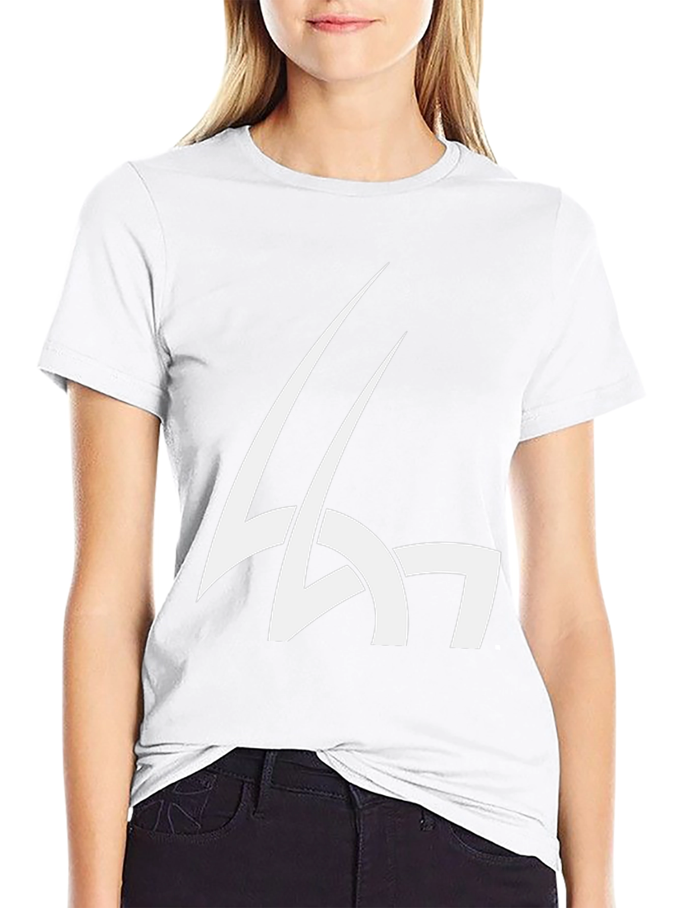 Abstract Graphic Print Black T-Shirt