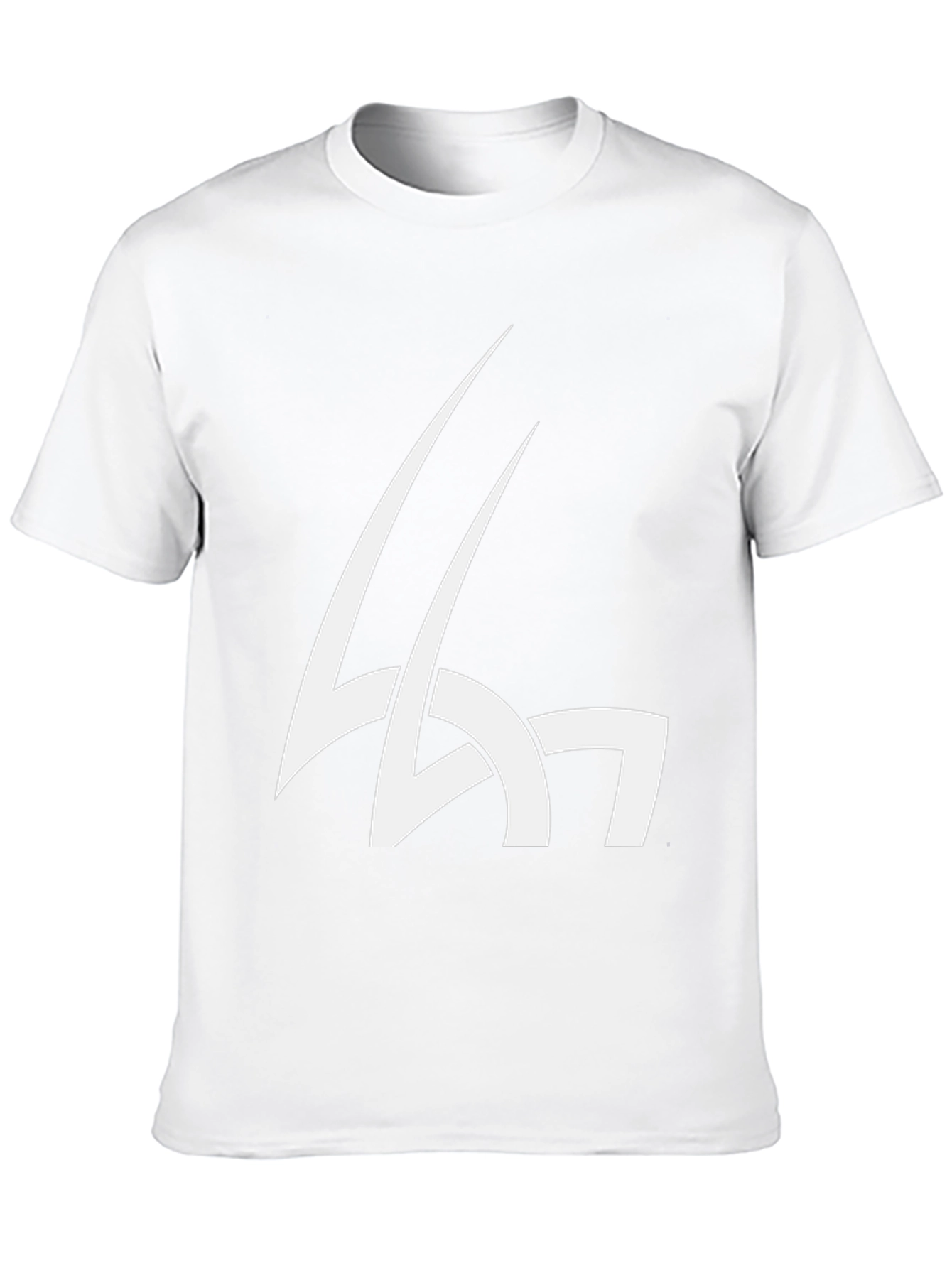 Abstract Graphic Print Black T-Shirt