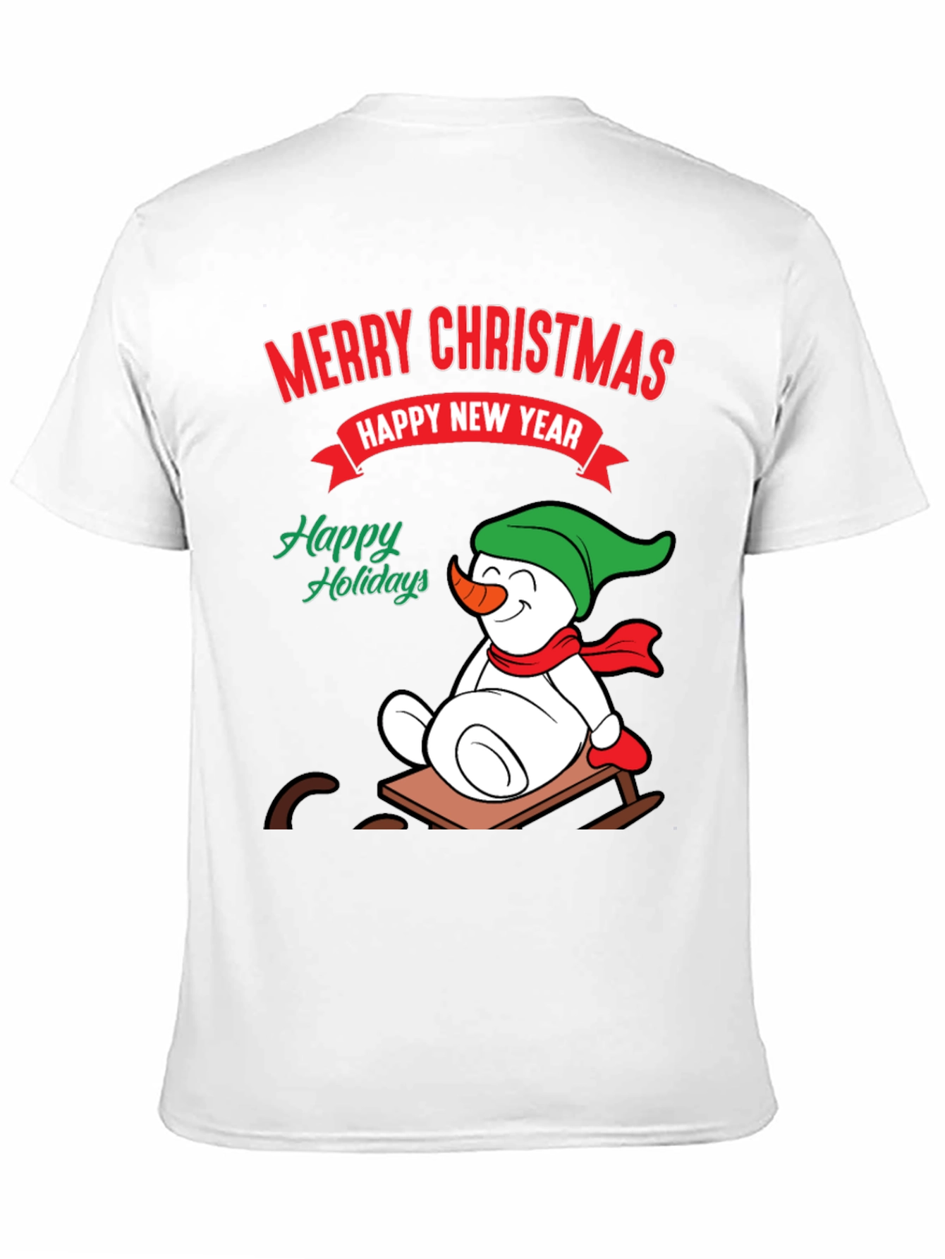 Festive Holiday T-Shirt: Merry Christmas & Happy New Year