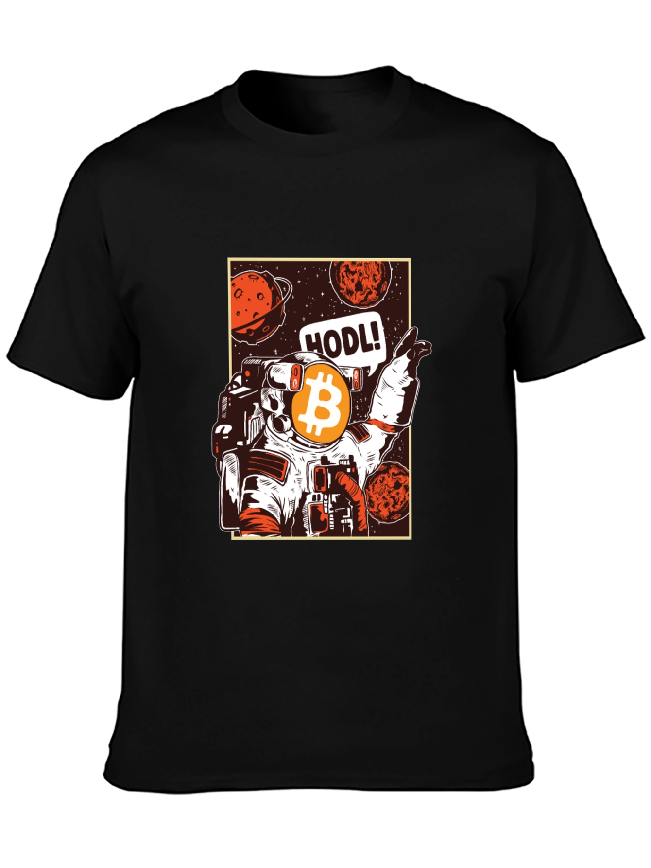Bitcoin HODL Astronaut T-Shirt