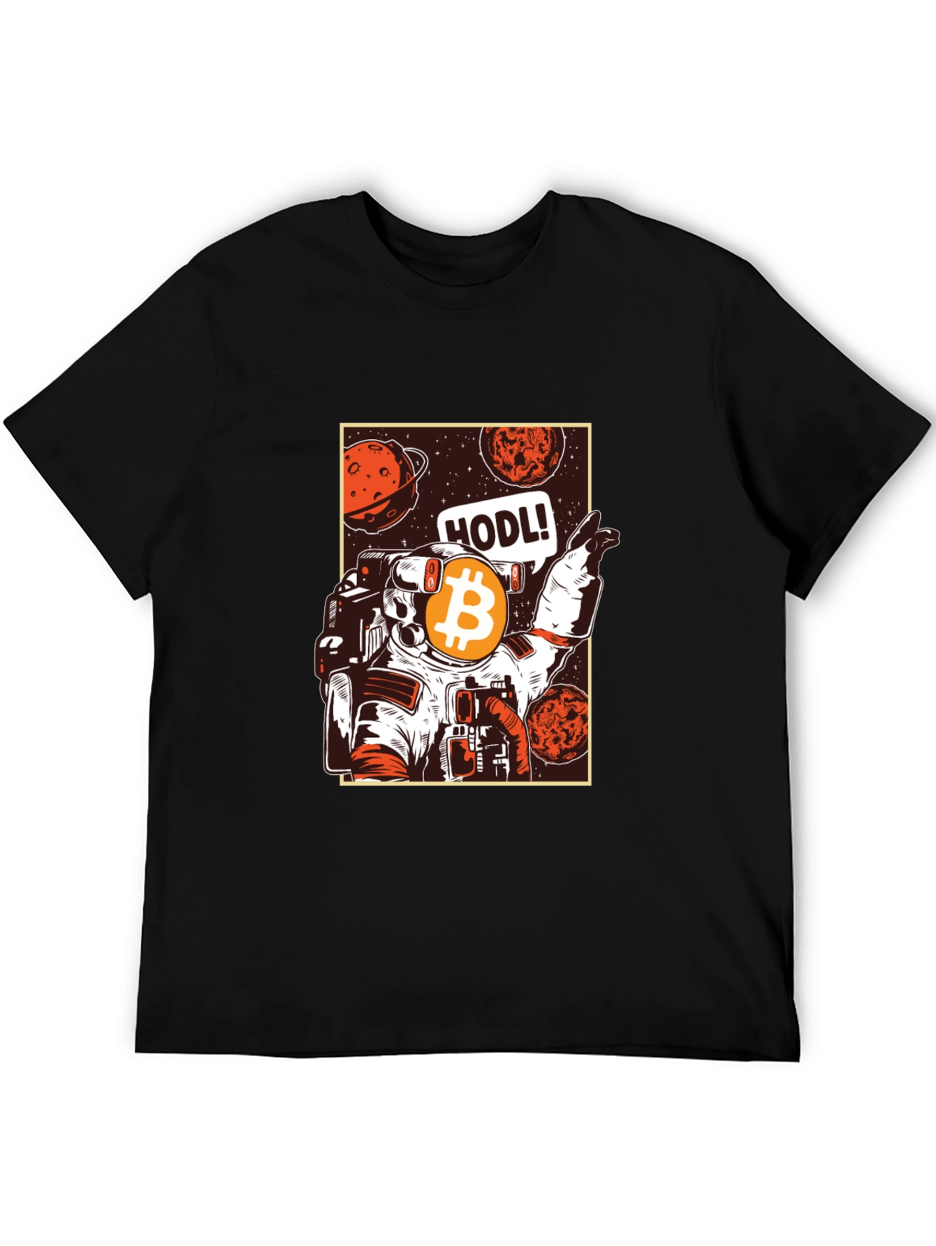 Bitcoin HODL Astronaut T-Shirt
