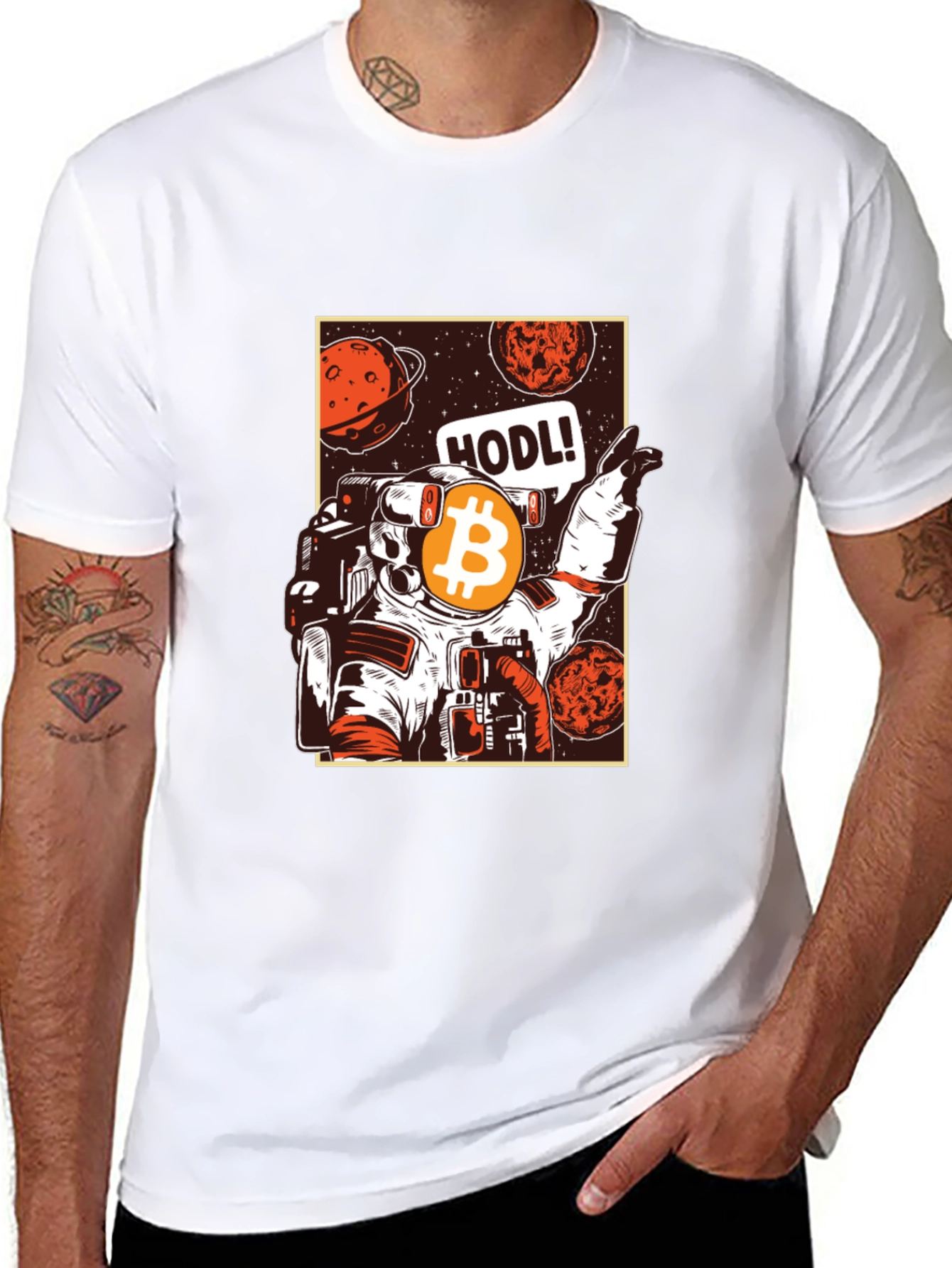 Bitcoin HODL Astronaut T-Shirt