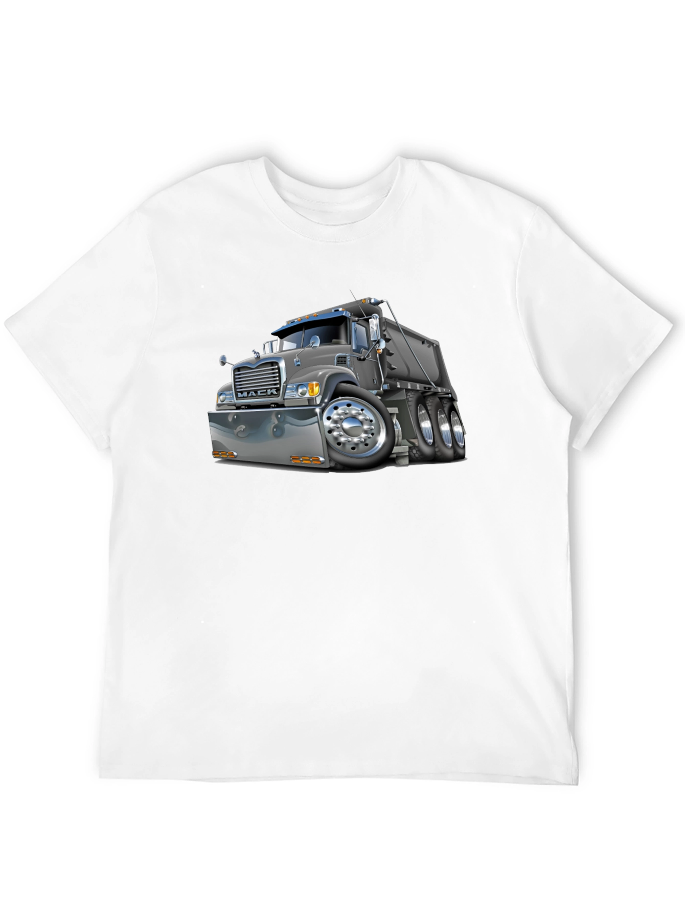 Mack Truck Cartoon T-Shirt - Black