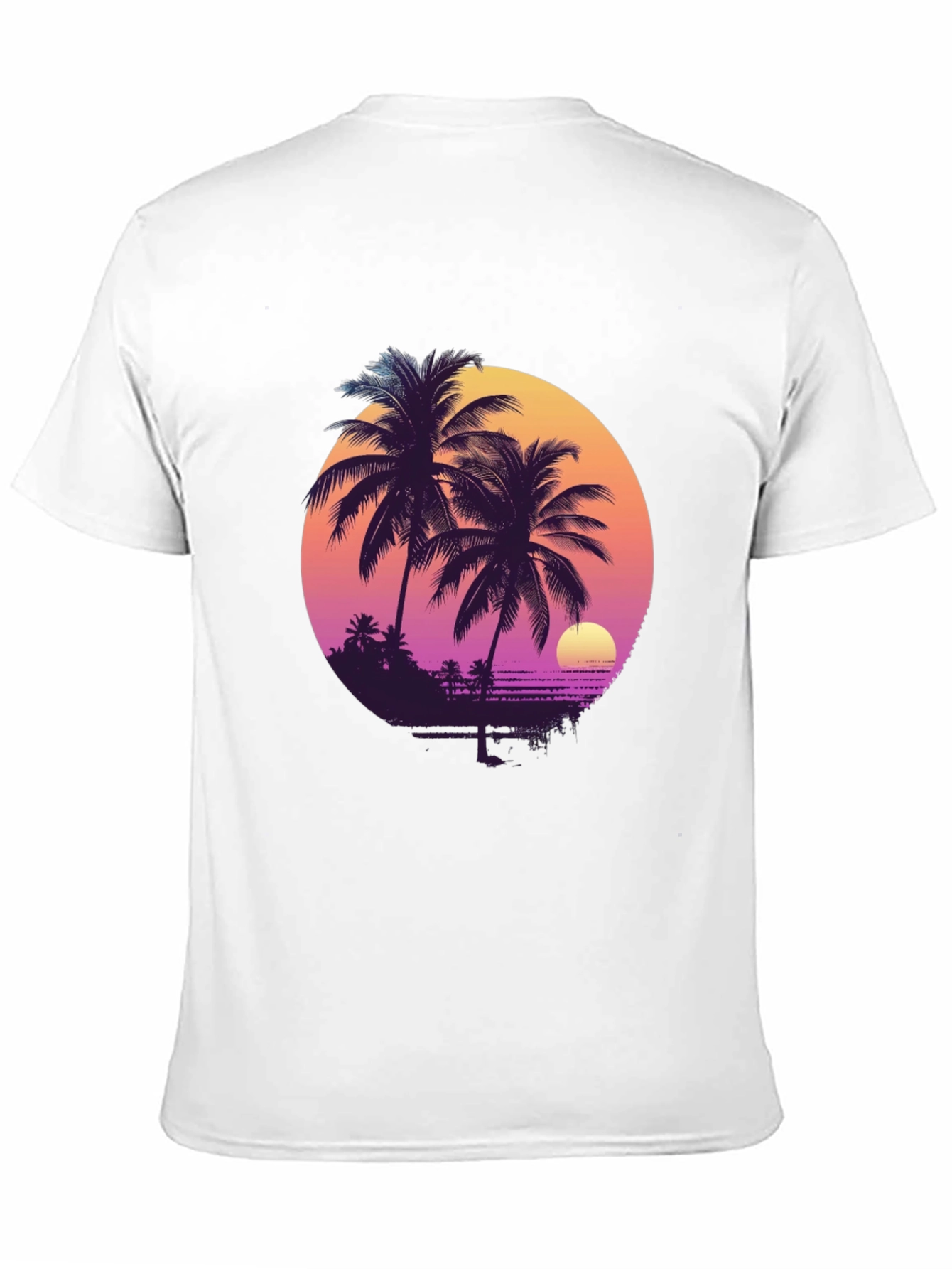 Retro Sunset Palm Tree T-Shirt