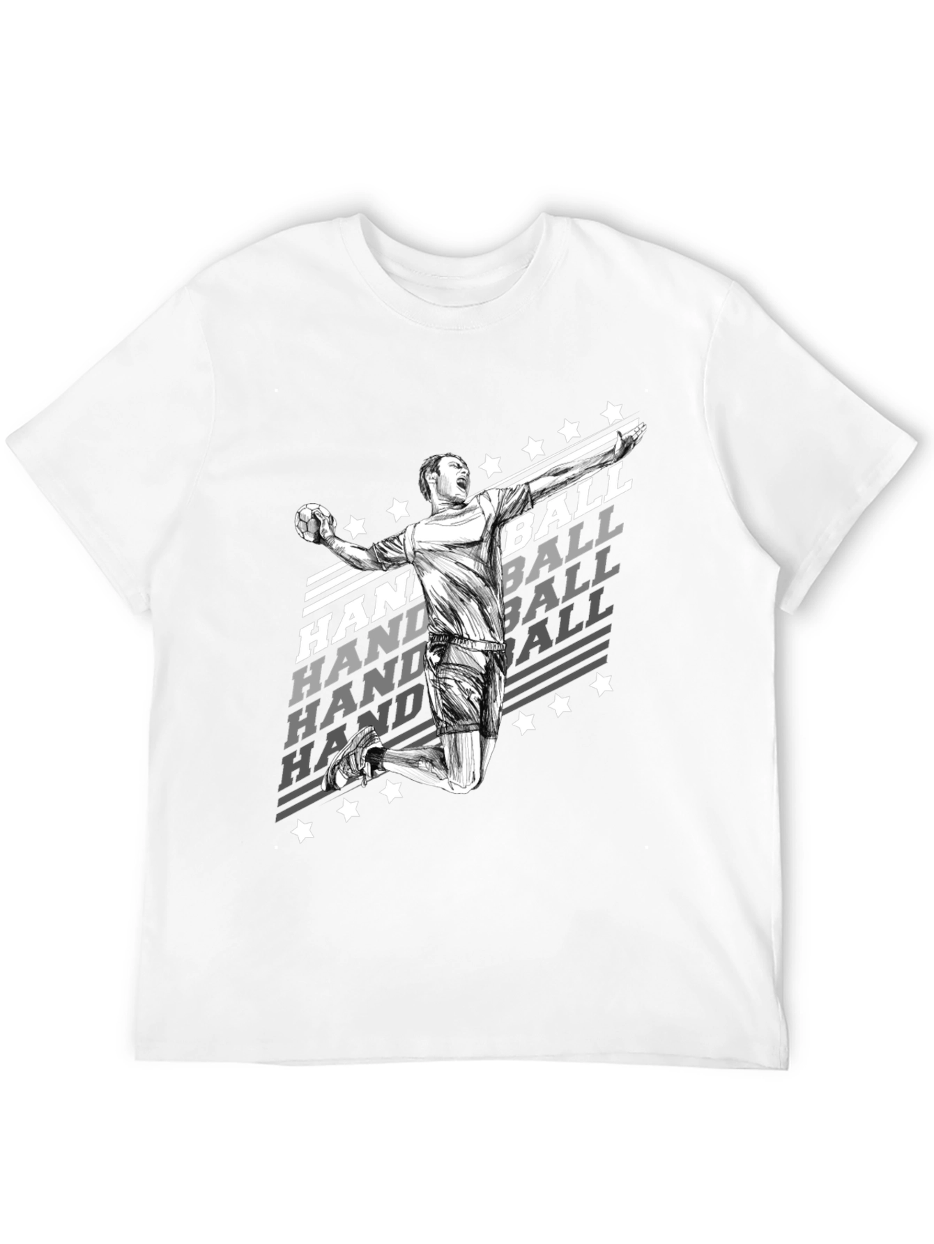 Handball Player Graphic T-Shirt