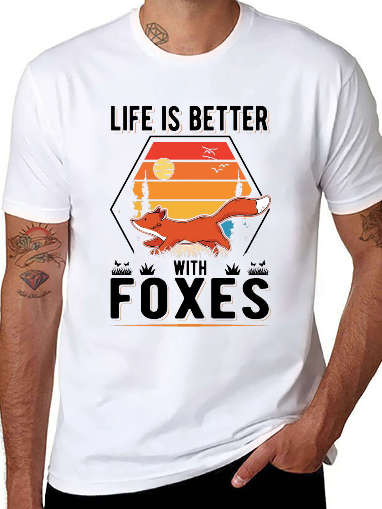 Life is Better With Foxes Graphic Tee