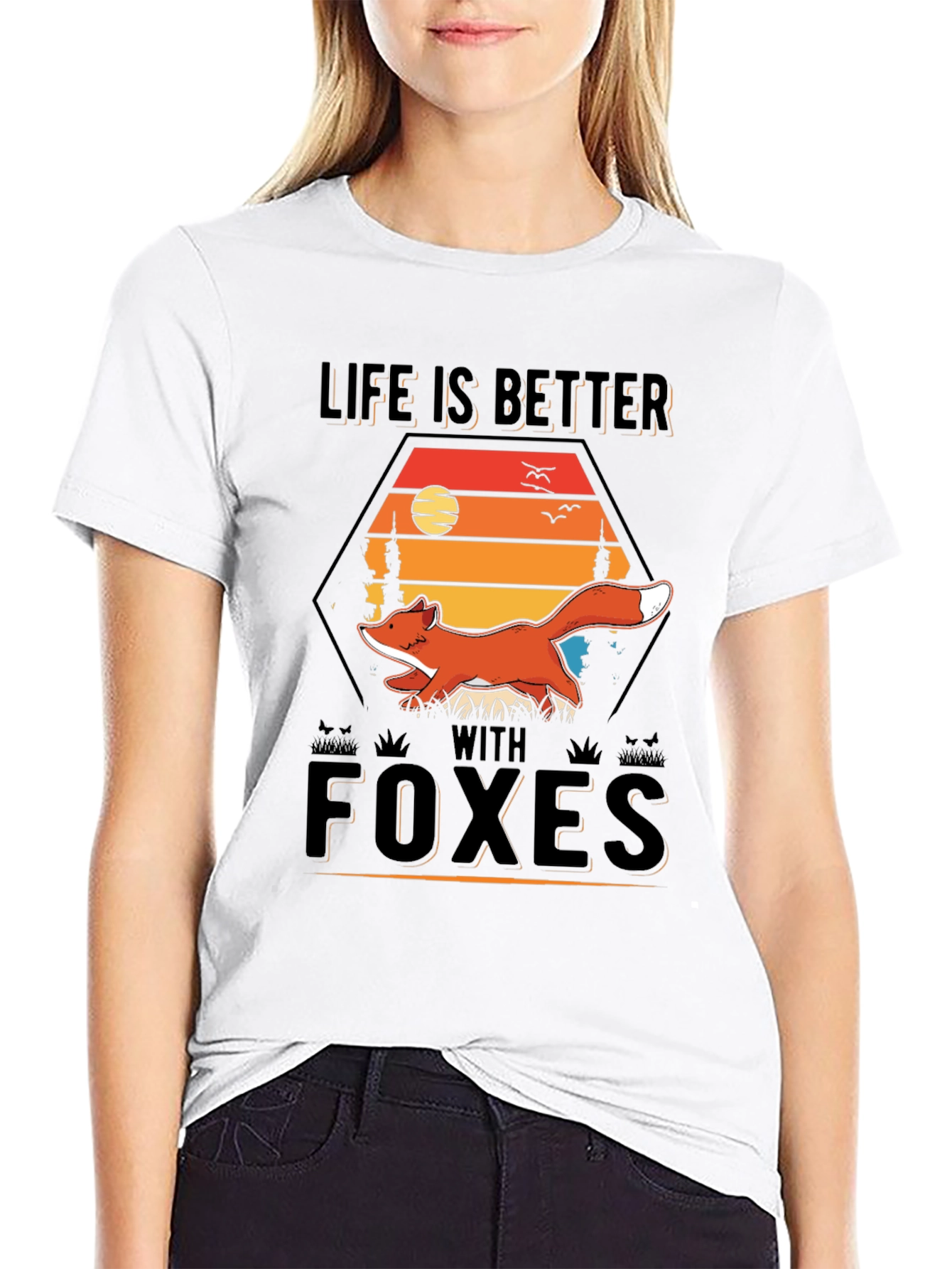 Life is Better With Foxes Graphic Tee