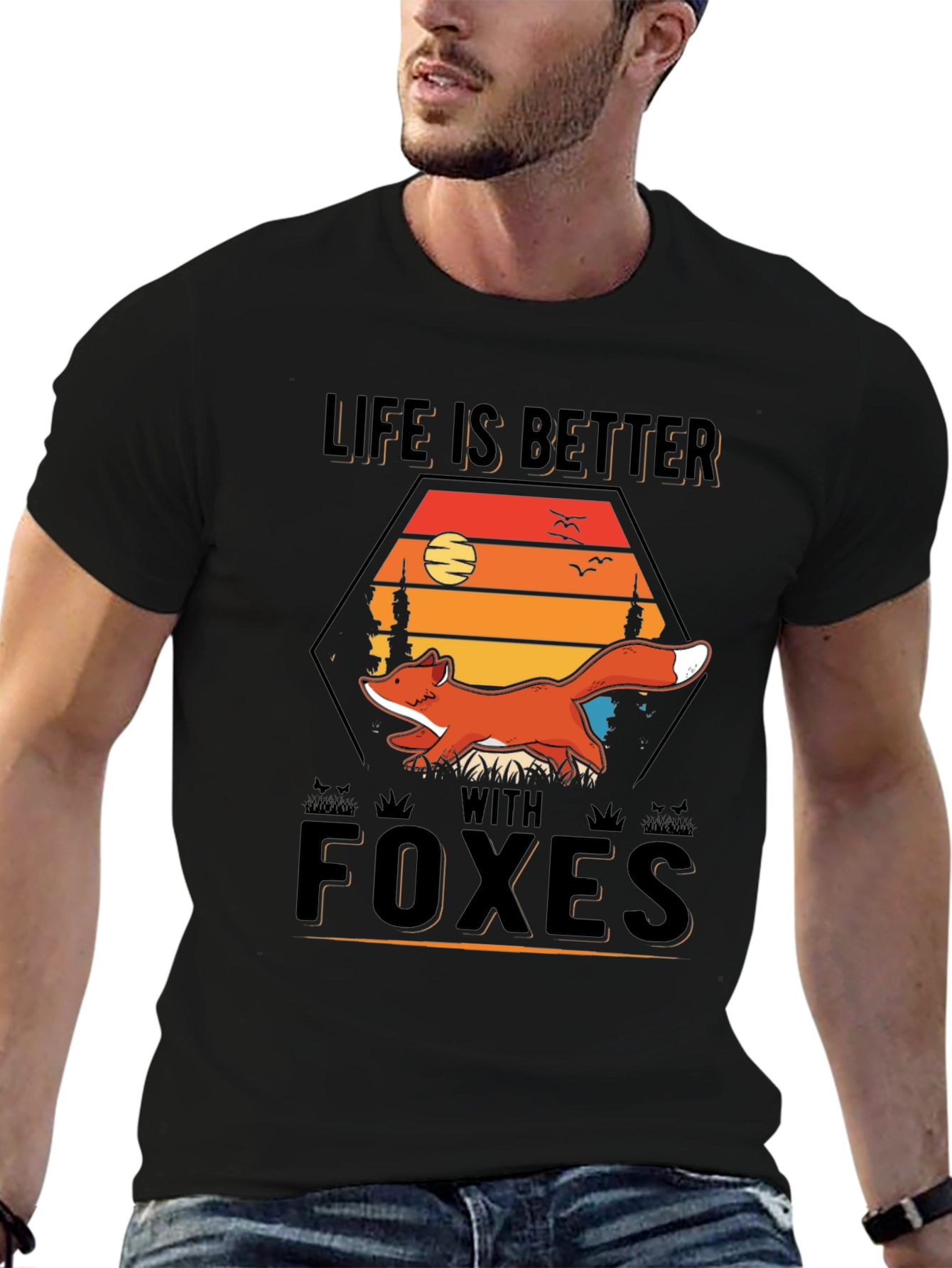 Life is Better With Foxes Graphic Tee