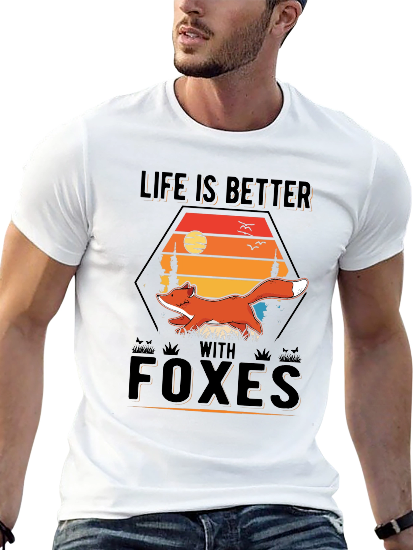 Life is Better With Foxes Graphic Tee