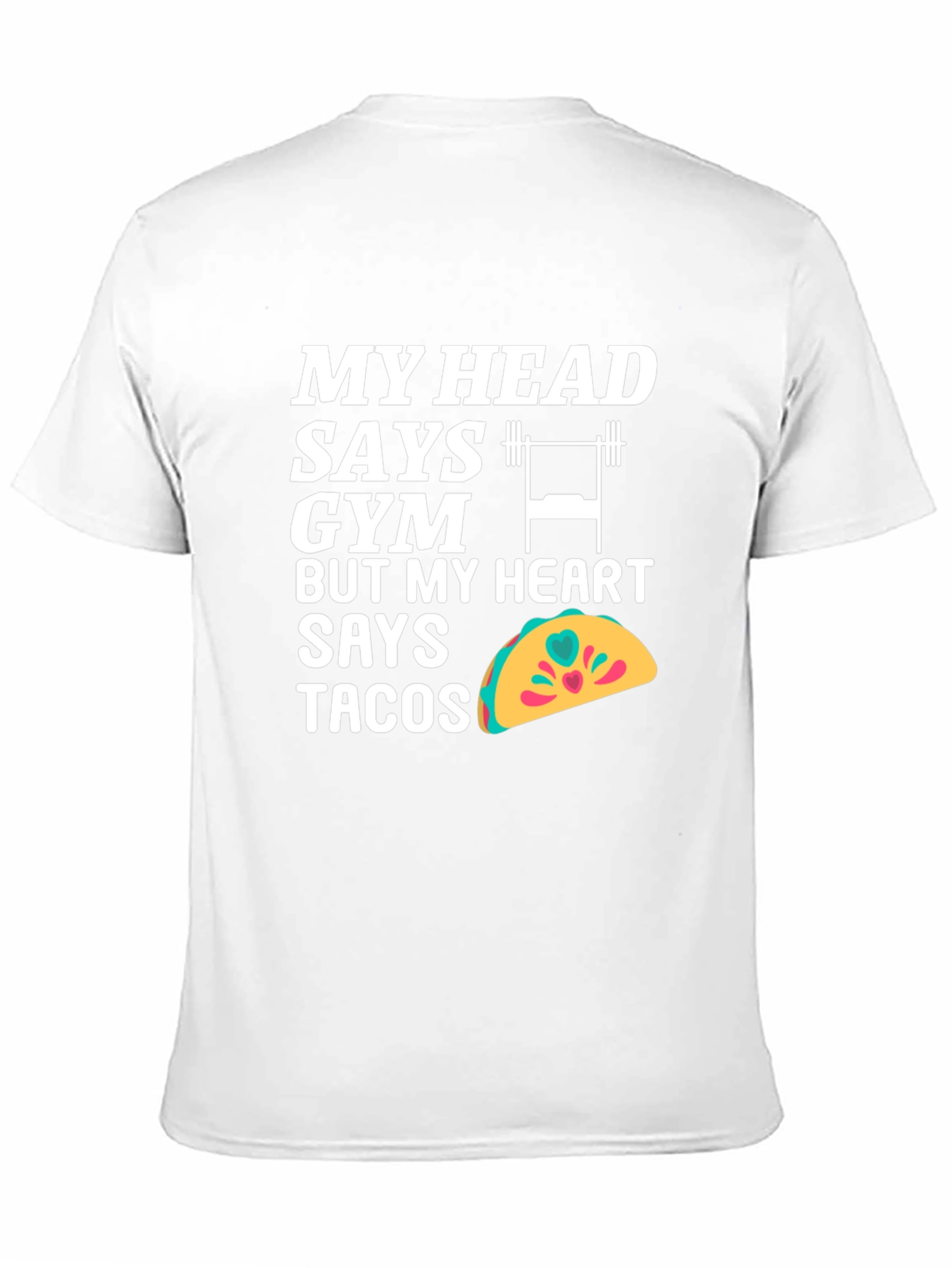 Funny Gym and Tacos Graphic T-Shirt