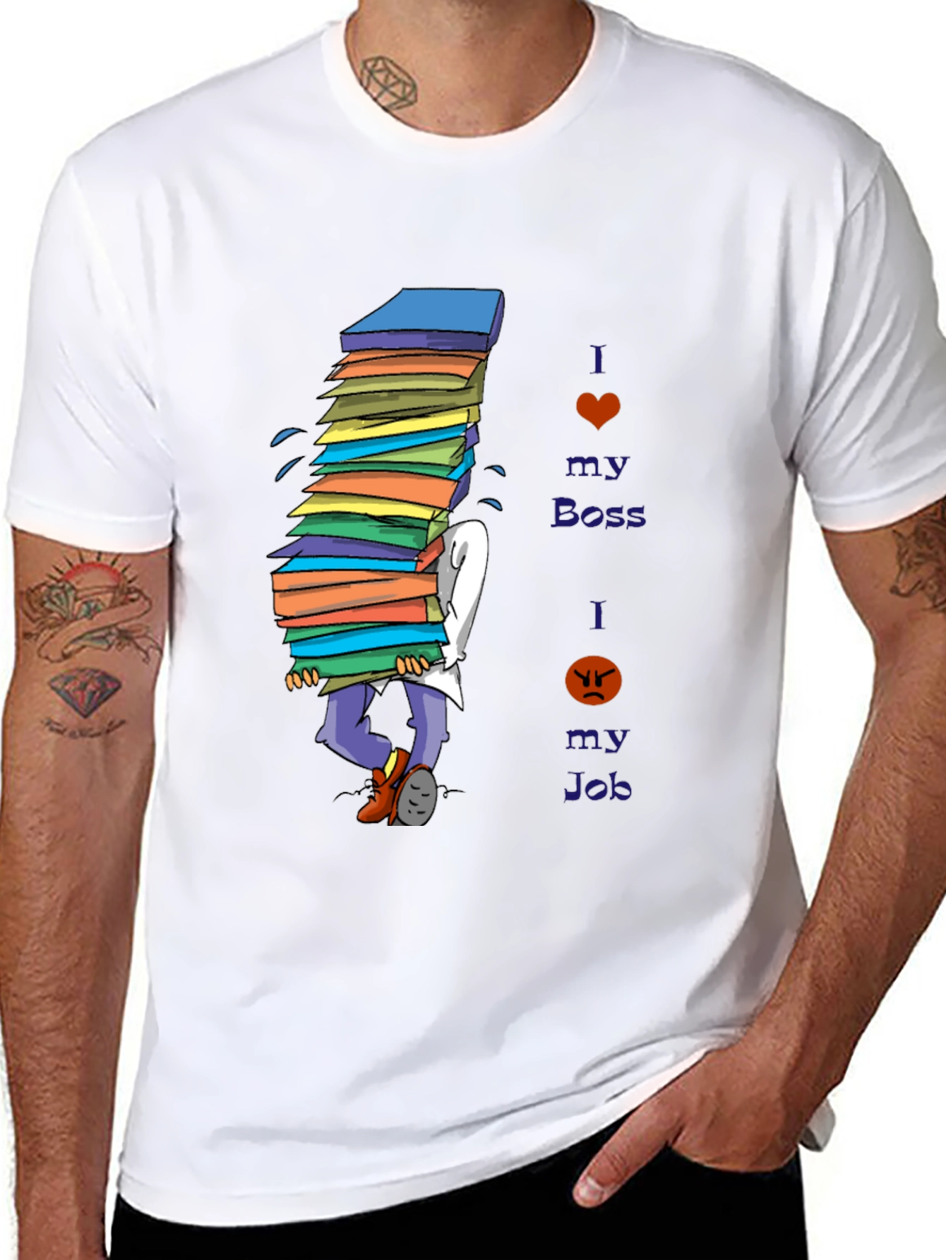 I Love My Boss Funny T-Shirt