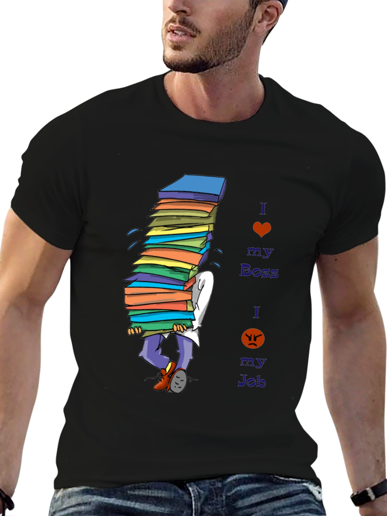 I Love My Boss Funny T-Shirt