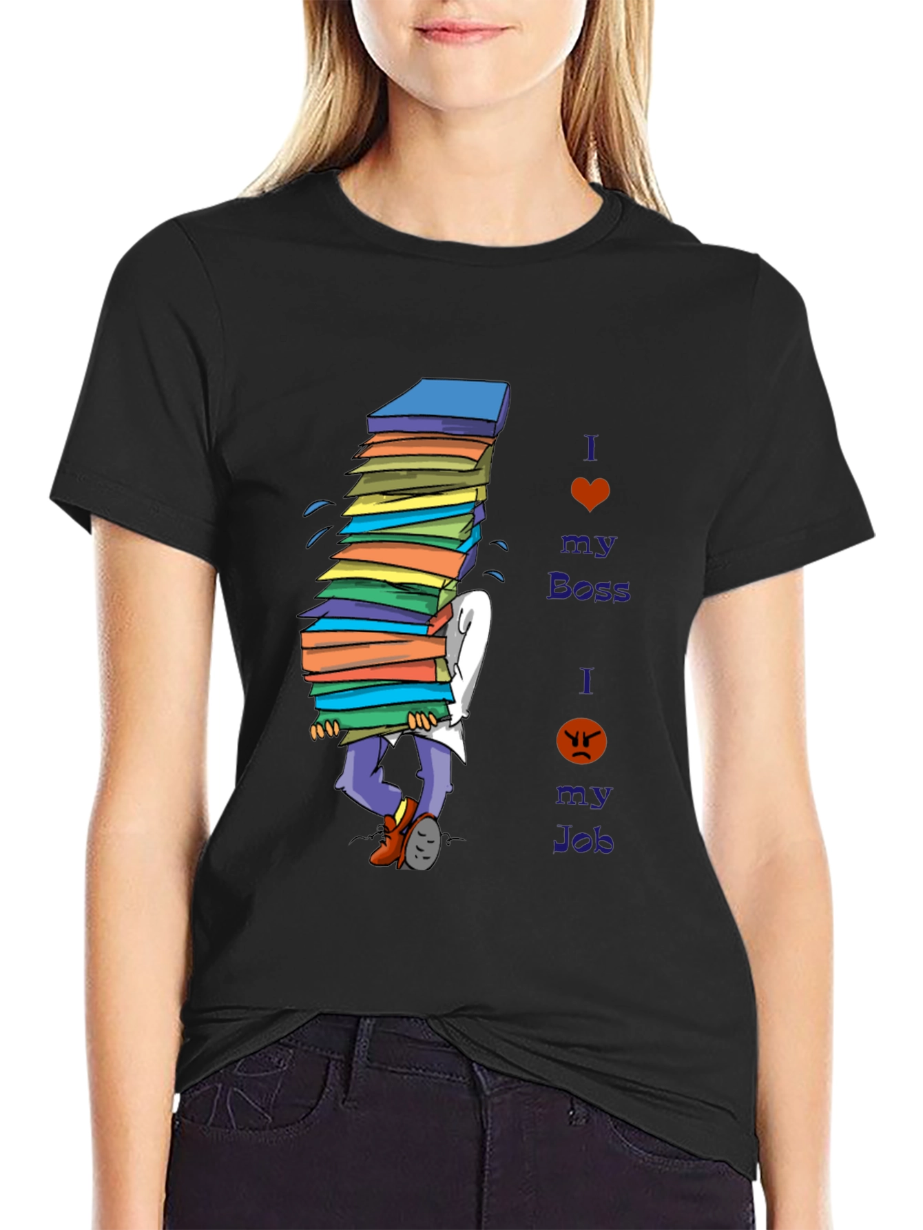 I Love My Boss Funny T-Shirt