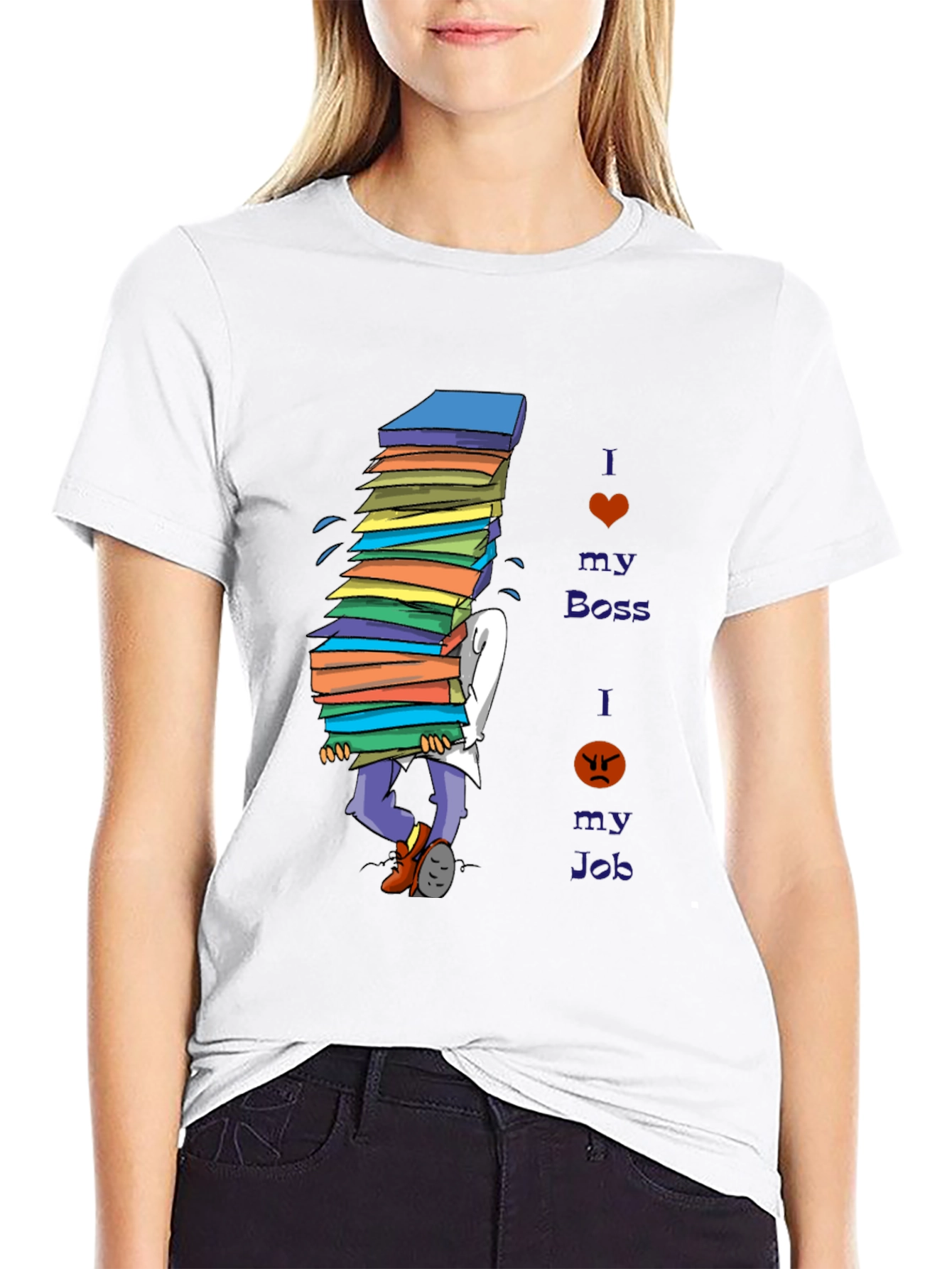 I Love My Boss Funny T-Shirt