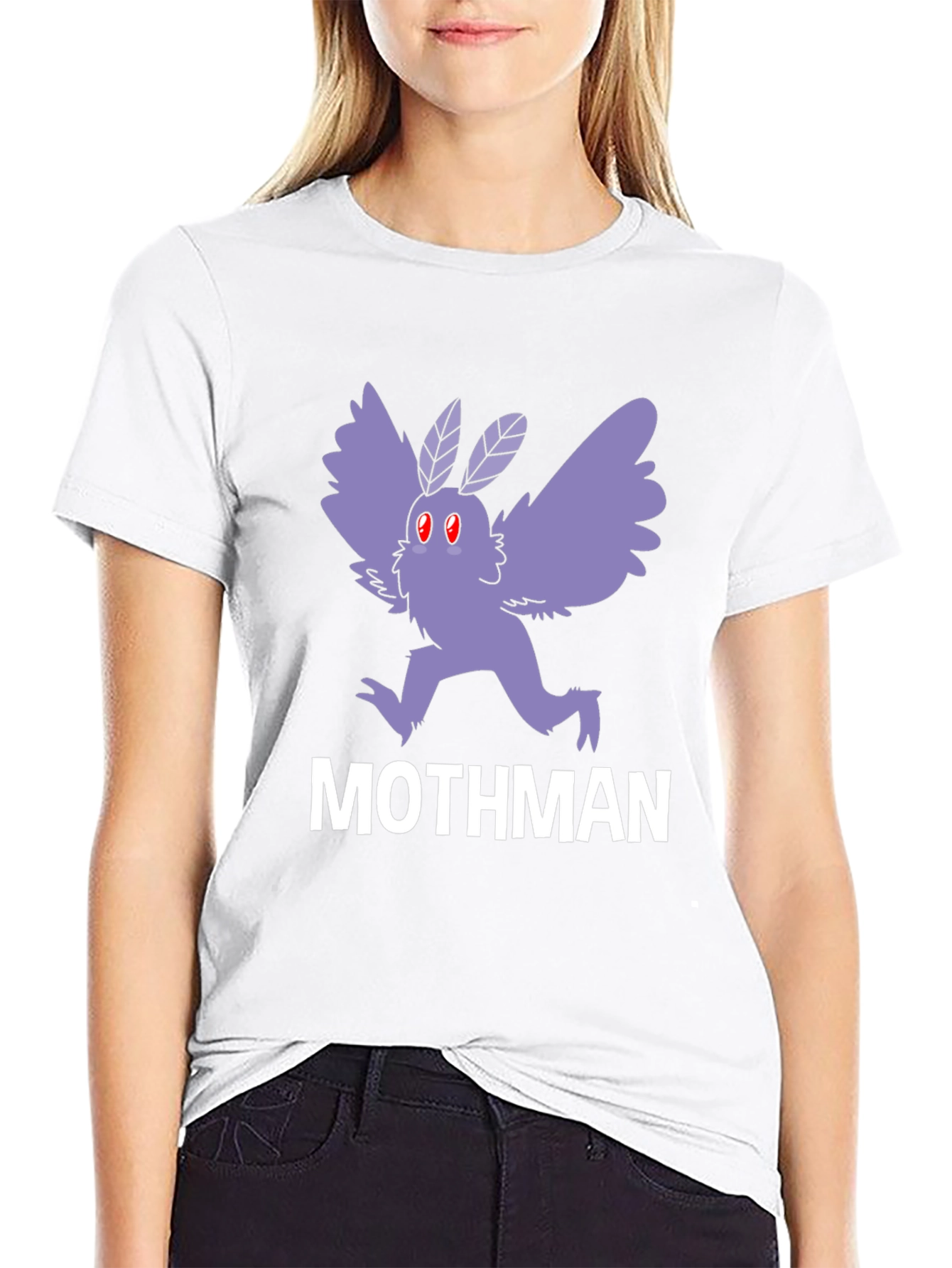 Mothman Graphic Tee - Cryptid Creature T-Shirt