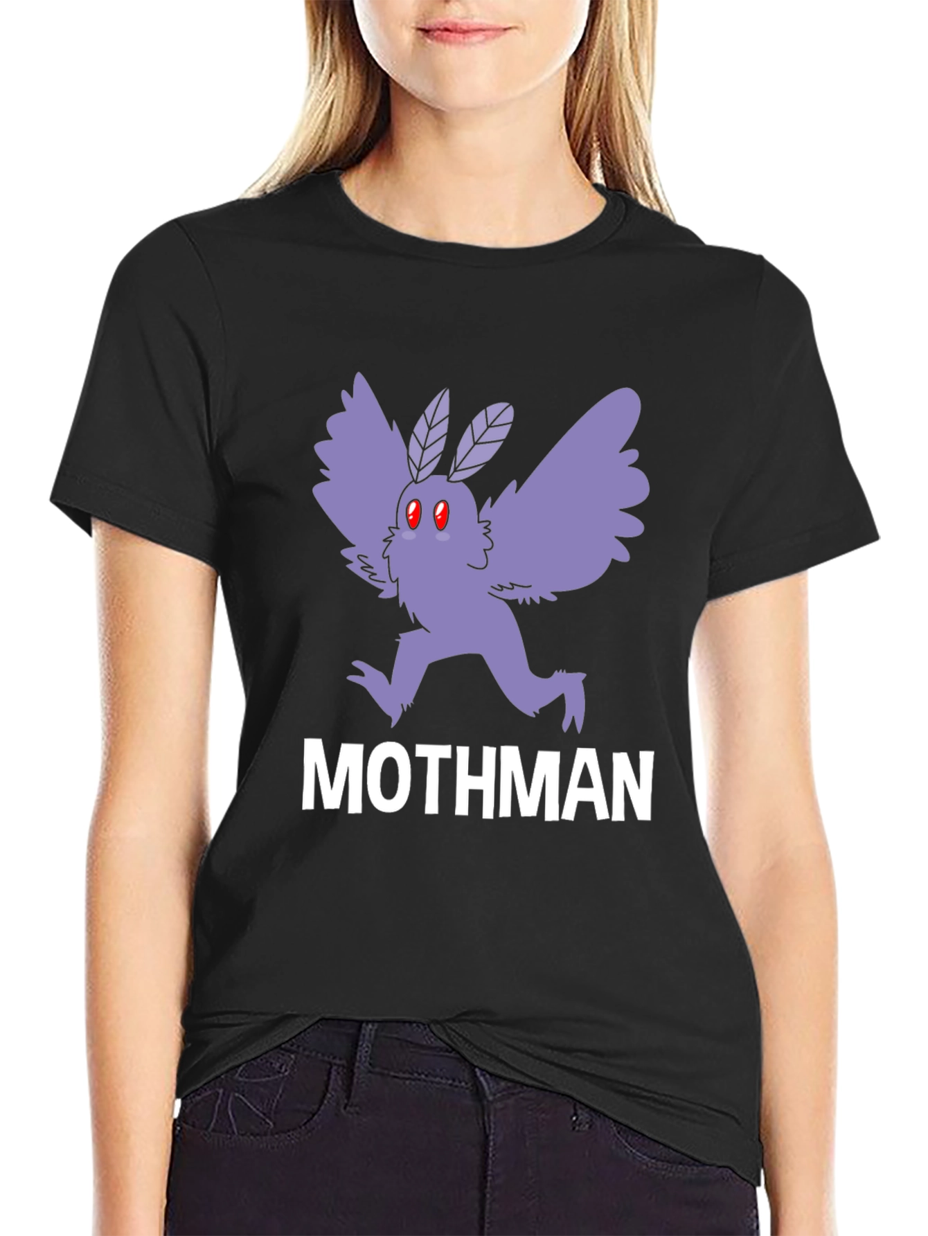 Mothman Graphic Tee - Cryptid Creature T-Shirt
