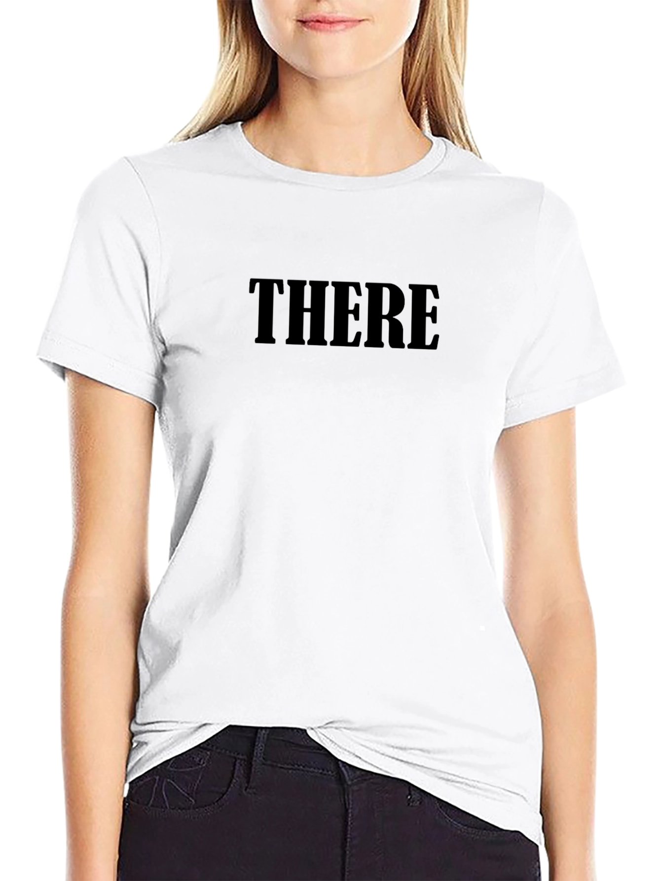 There Black Graphic Tee