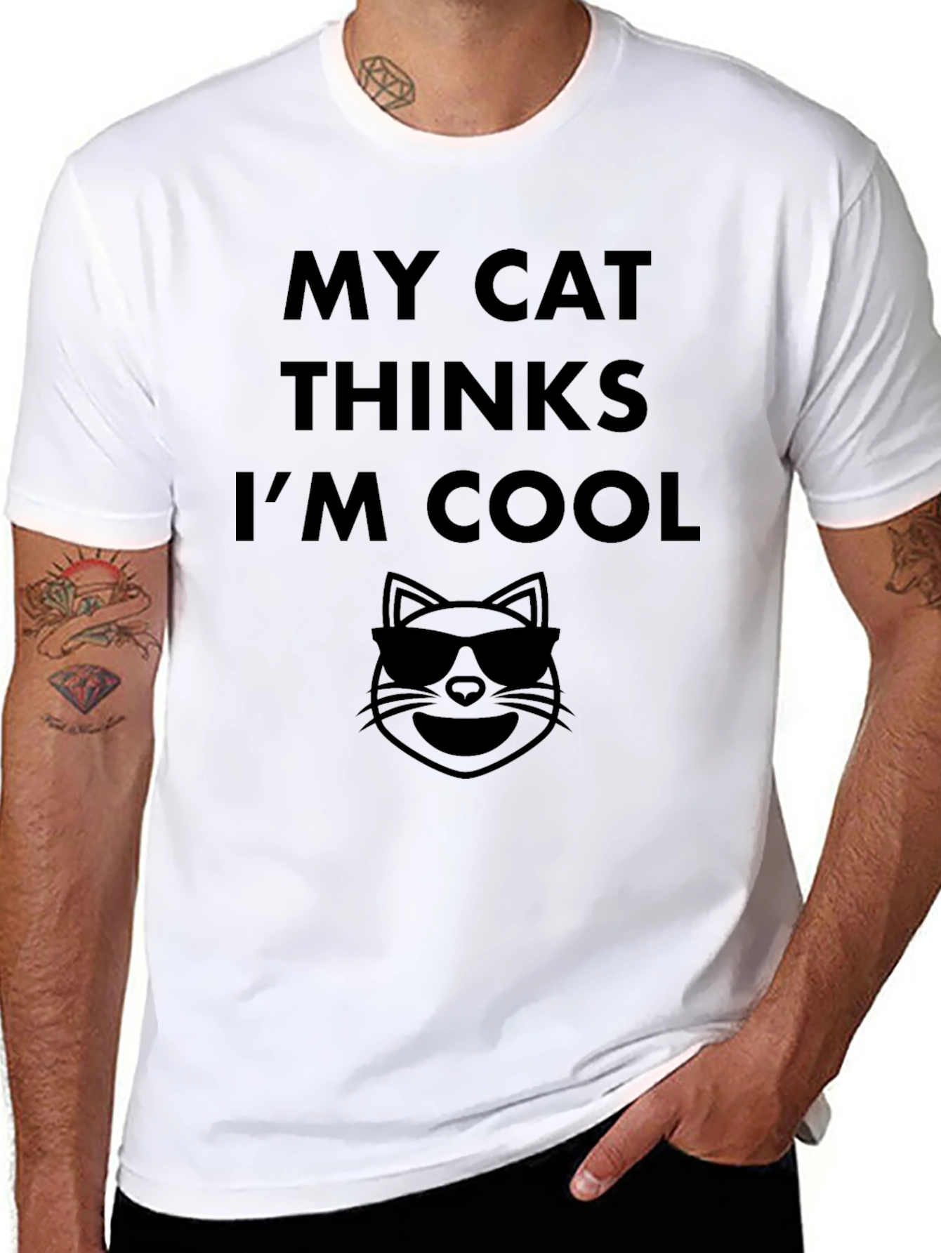 My Cat Thinks Im Cool T-Shirt