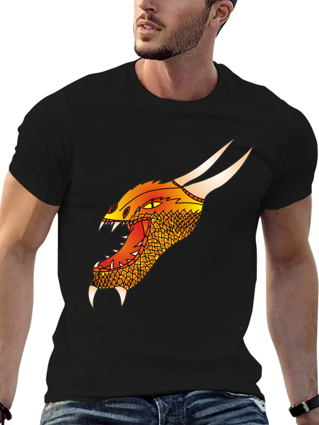 Dragon Graphic Tee - Fierce Creature Design
