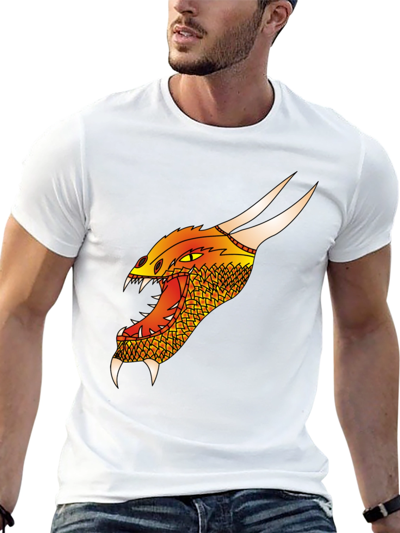Dragon Graphic Tee - Fierce Creature Design