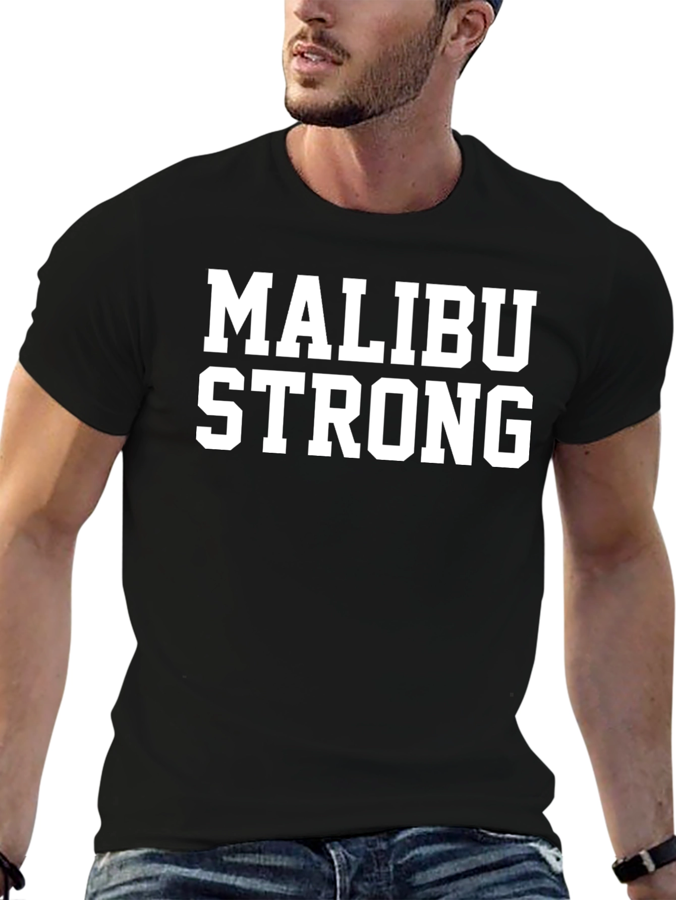 Malibu Strong Graphic Tee - Mens Black T-Shirt
