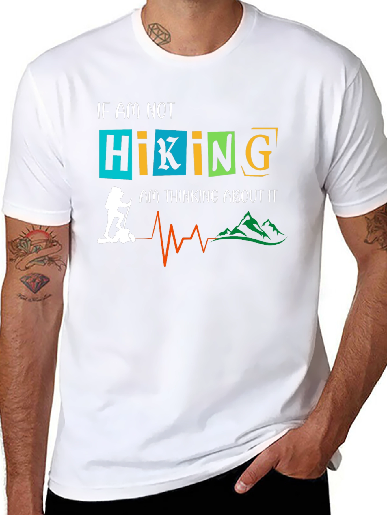 Hiking Graphic Tee: If Not Hiking Thinking About It