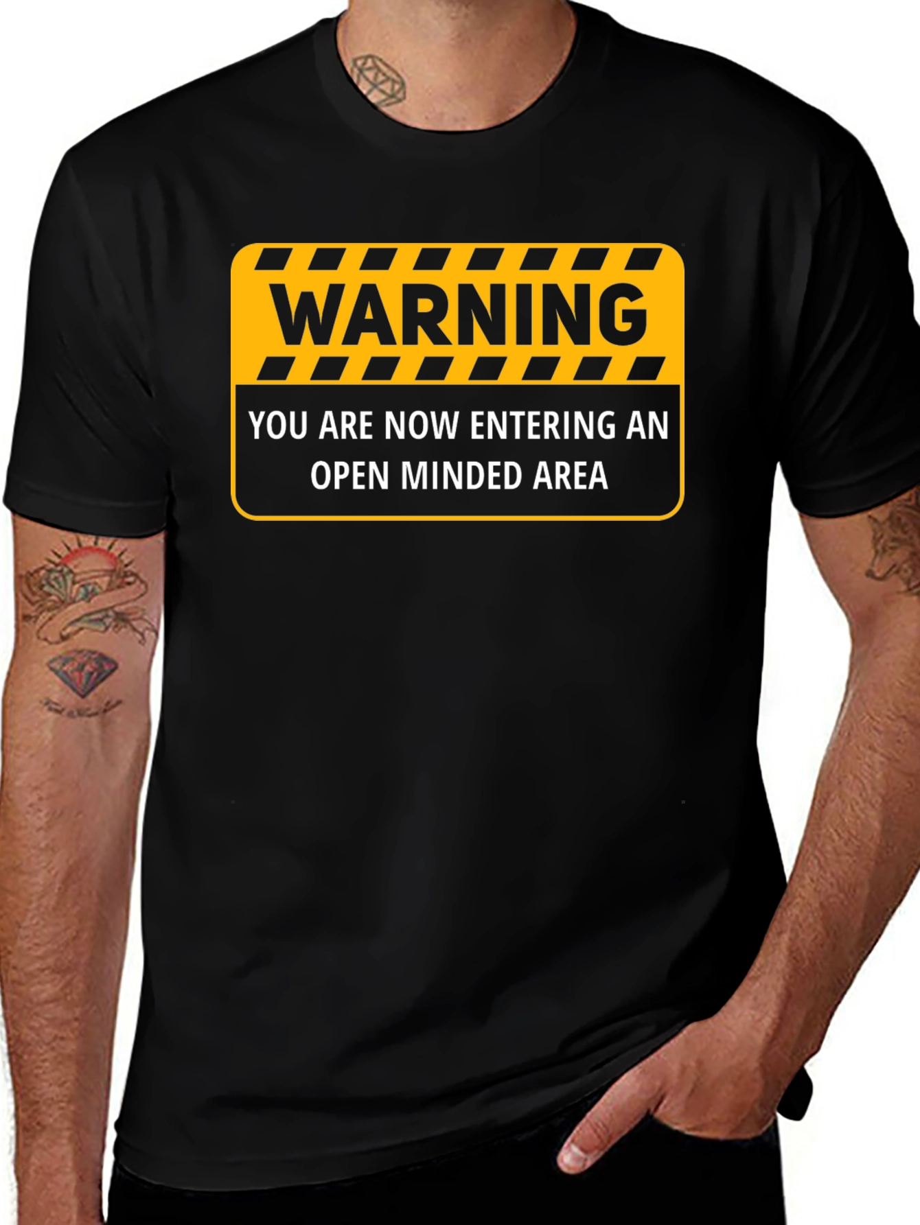 Warning Open Minded Area T-Shirt