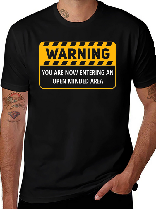 Warning Open Minded Area T-Shirt
