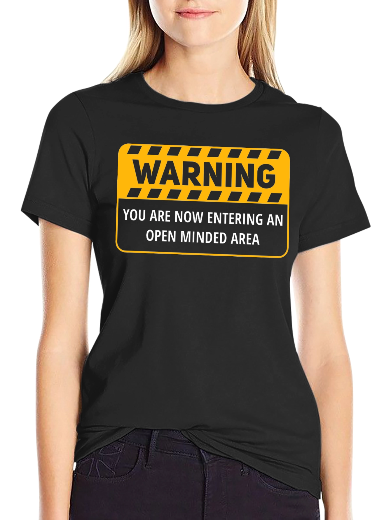 Warning Open Minded Area T-Shirt