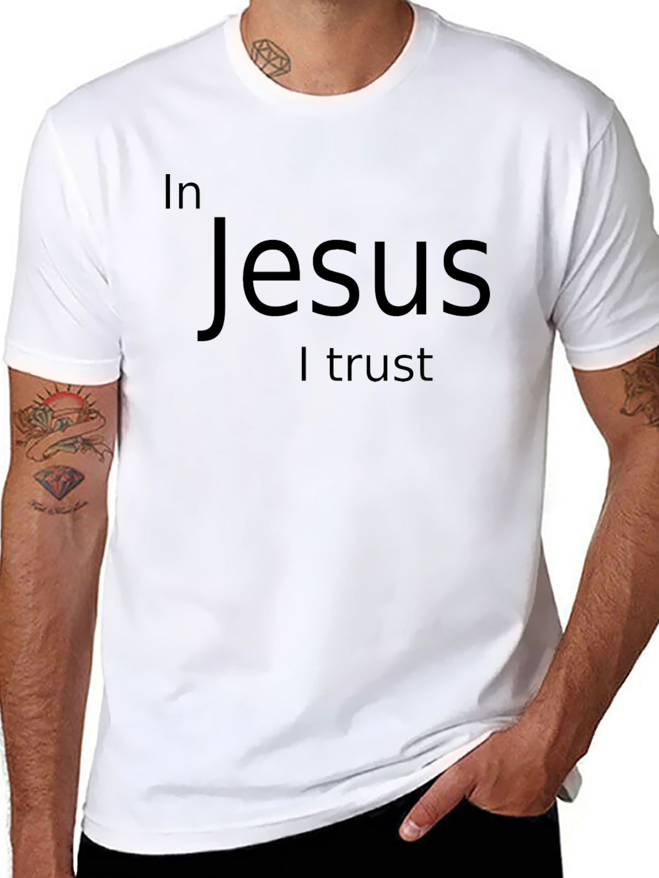 In Jesus I Trust Black T-Shirt