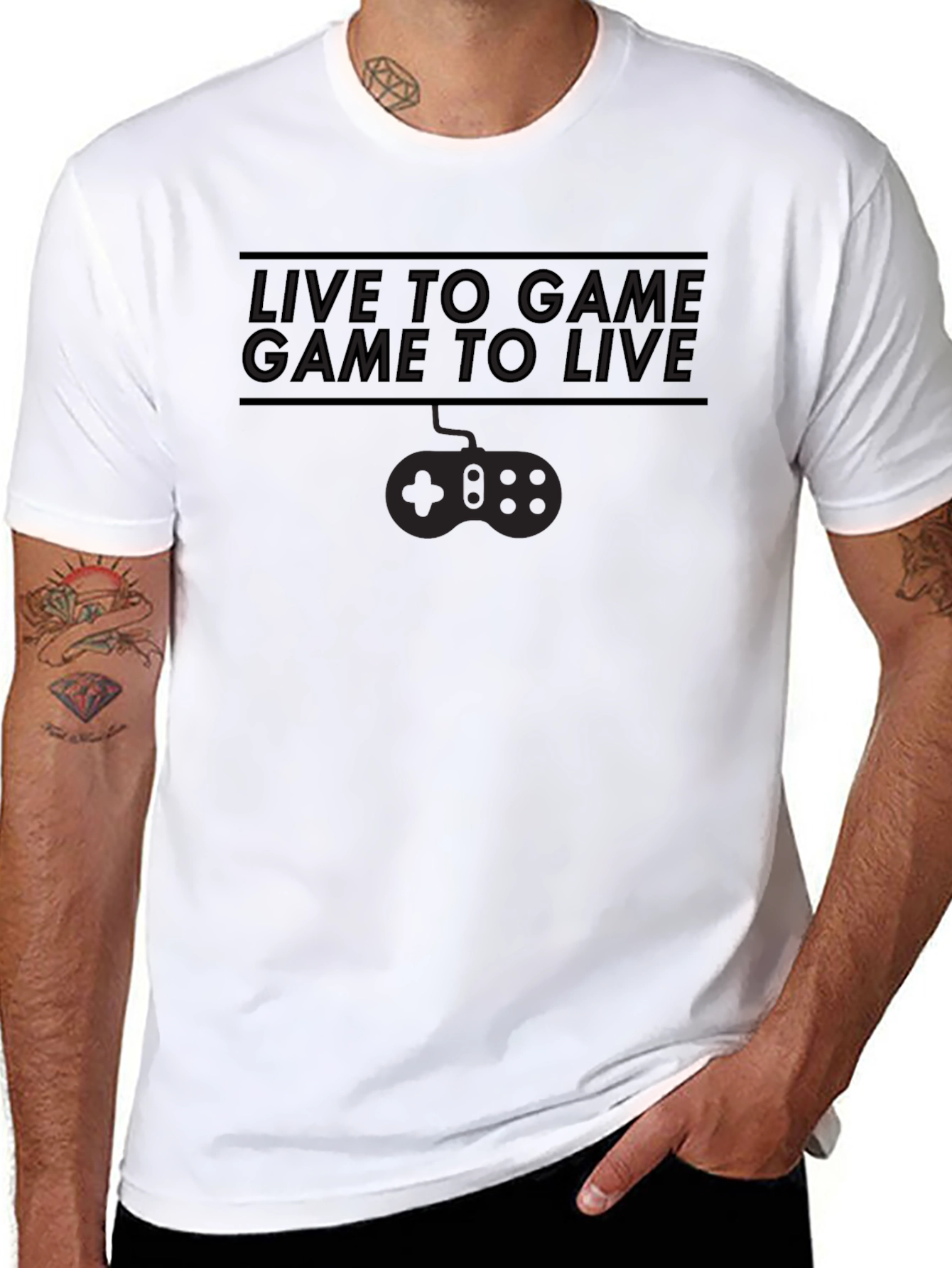 Live to Game Graphic T-Shirt