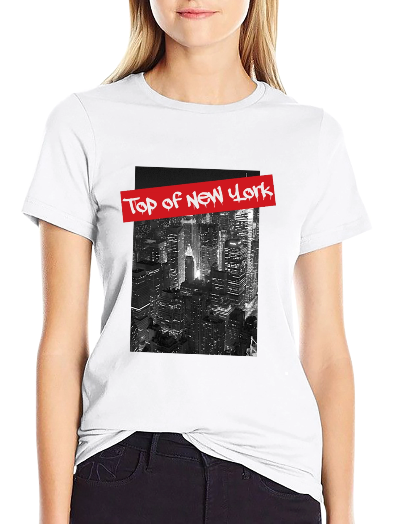 Top of New York Graphic Tee - Black