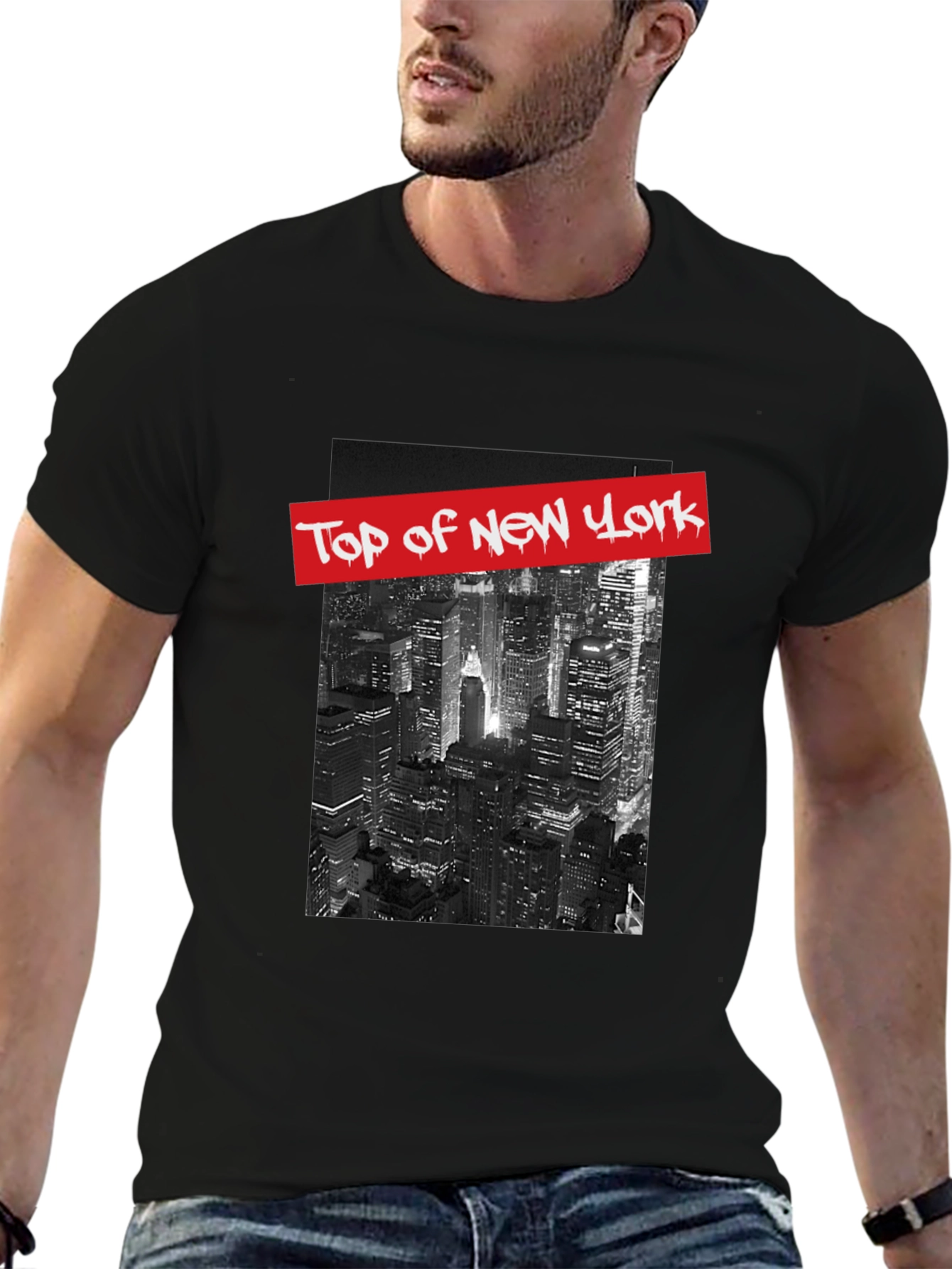 Top of New York Graphic Tee - Black