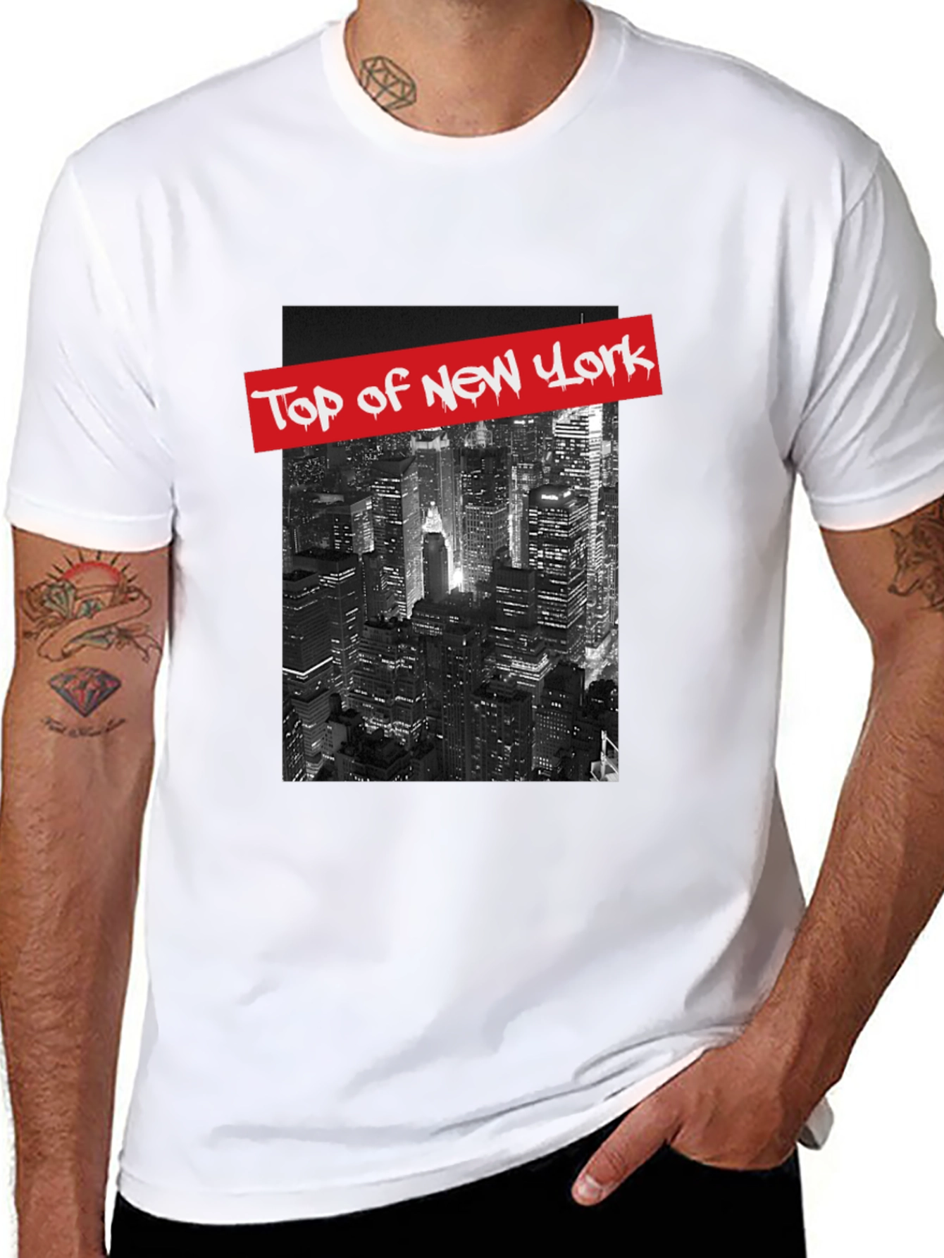 Top of New York Graphic Tee - Black