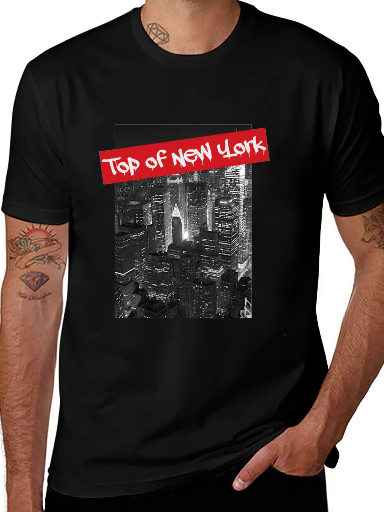 Top of New York Graphic Tee - Black