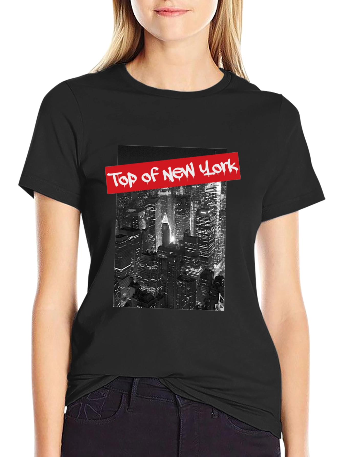 Top of New York Graphic Tee - Black