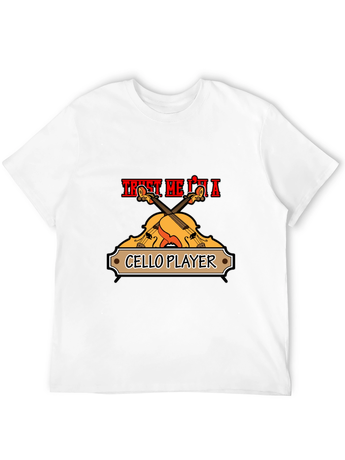 Trust Me Im A Cello Player Black T-Shirt