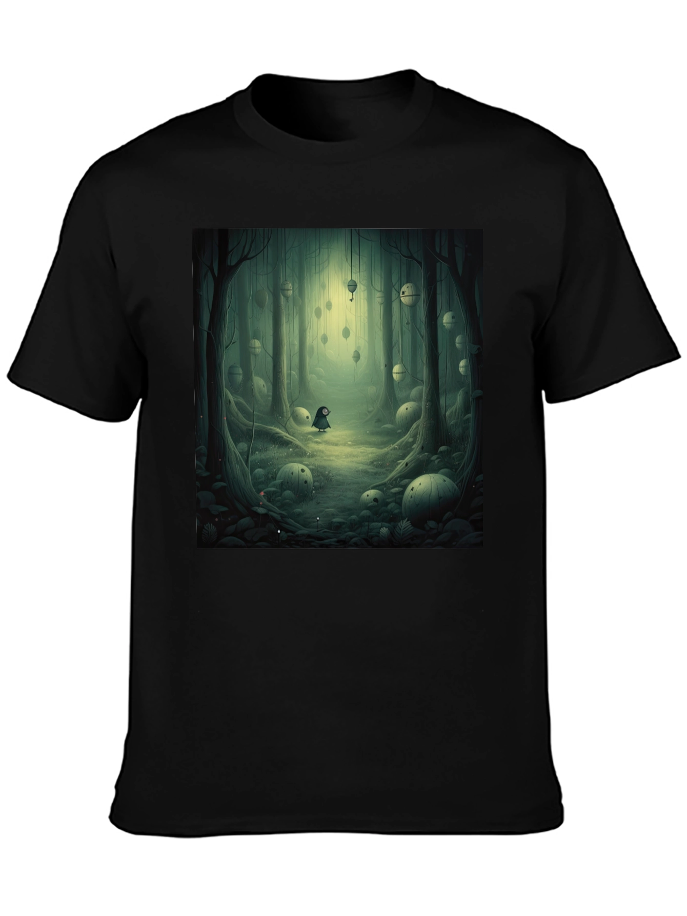 Eerie Forest Graphic Tee - Unique Design T-Shirt