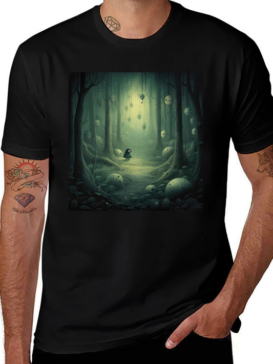 Eerie Forest Graphic Tee - Unique Design T-Shirt