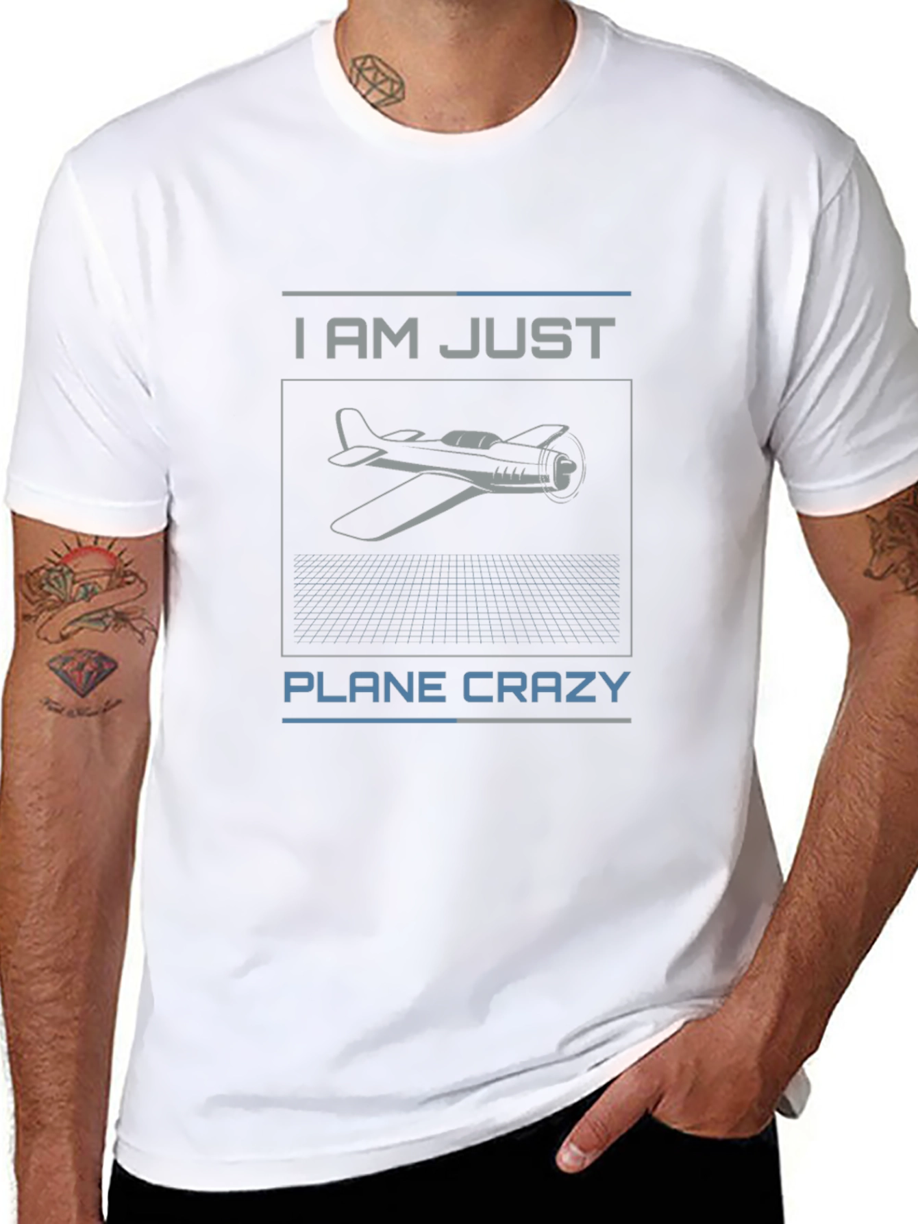 Plane Crazy T-Shirt - Aviation Enthusiast Tee