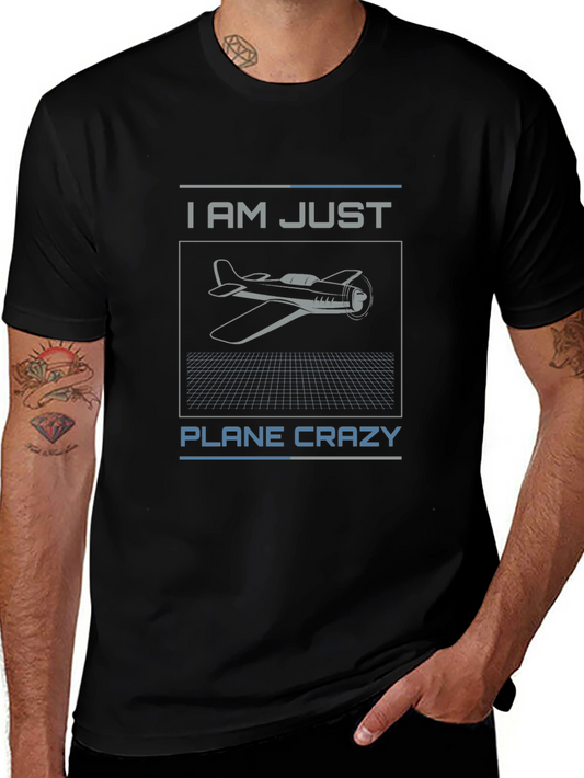 Plane Crazy T-Shirt - Aviation Enthusiast Tee