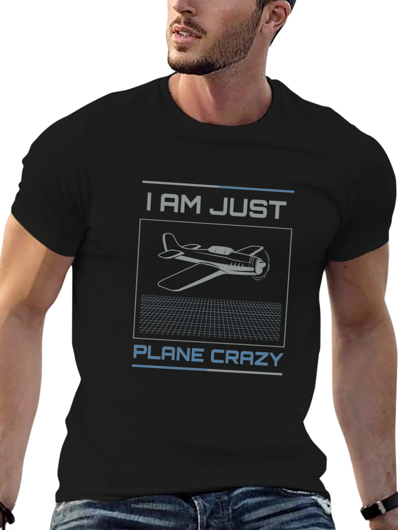 Plane Crazy T-Shirt - Aviation Enthusiast Tee
