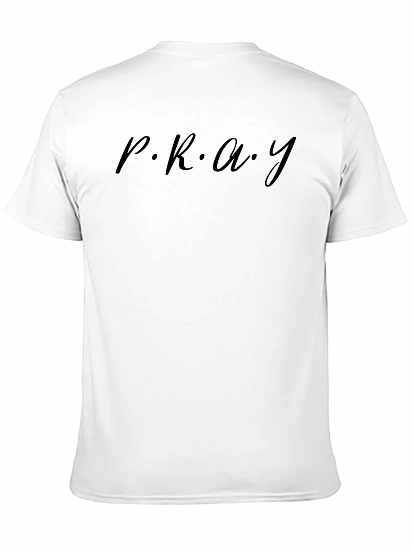 P.R.A.Y. Black Graphic Tee - Stylish Casual Wear