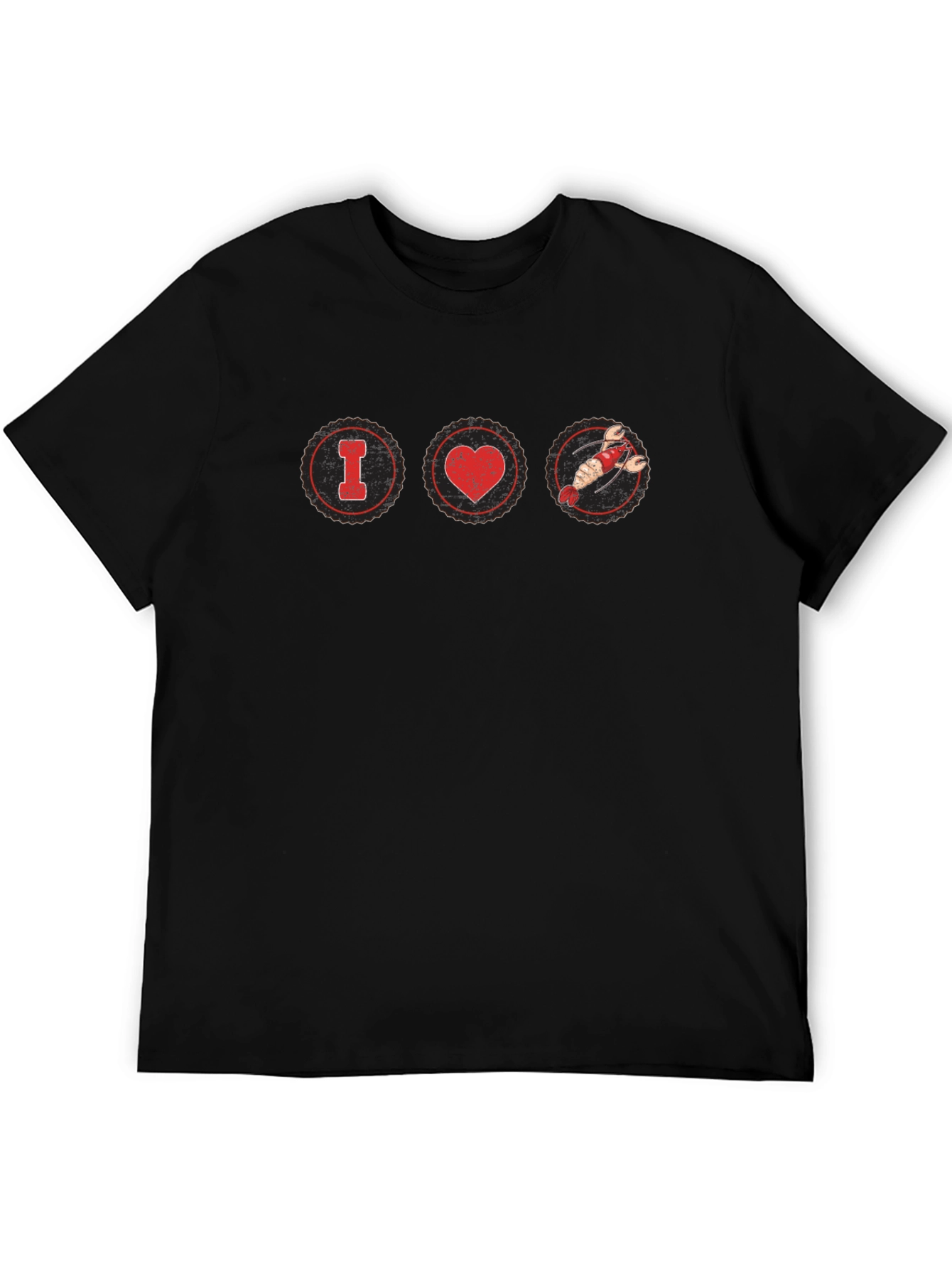 I Heart Lobster Graphic T-Shirt - Black Tee